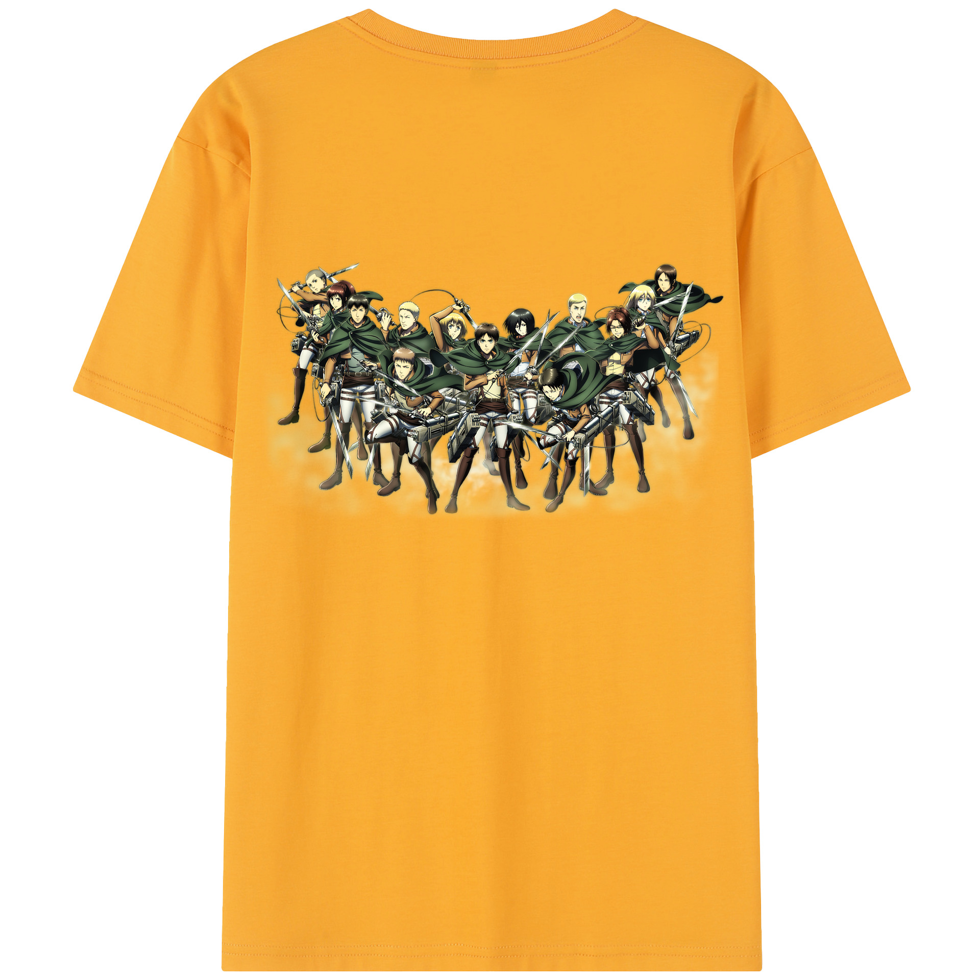 （画像用） 進撃の巨人 Attack on Titan 綿100％半袖Tシャツ（背面プリント）