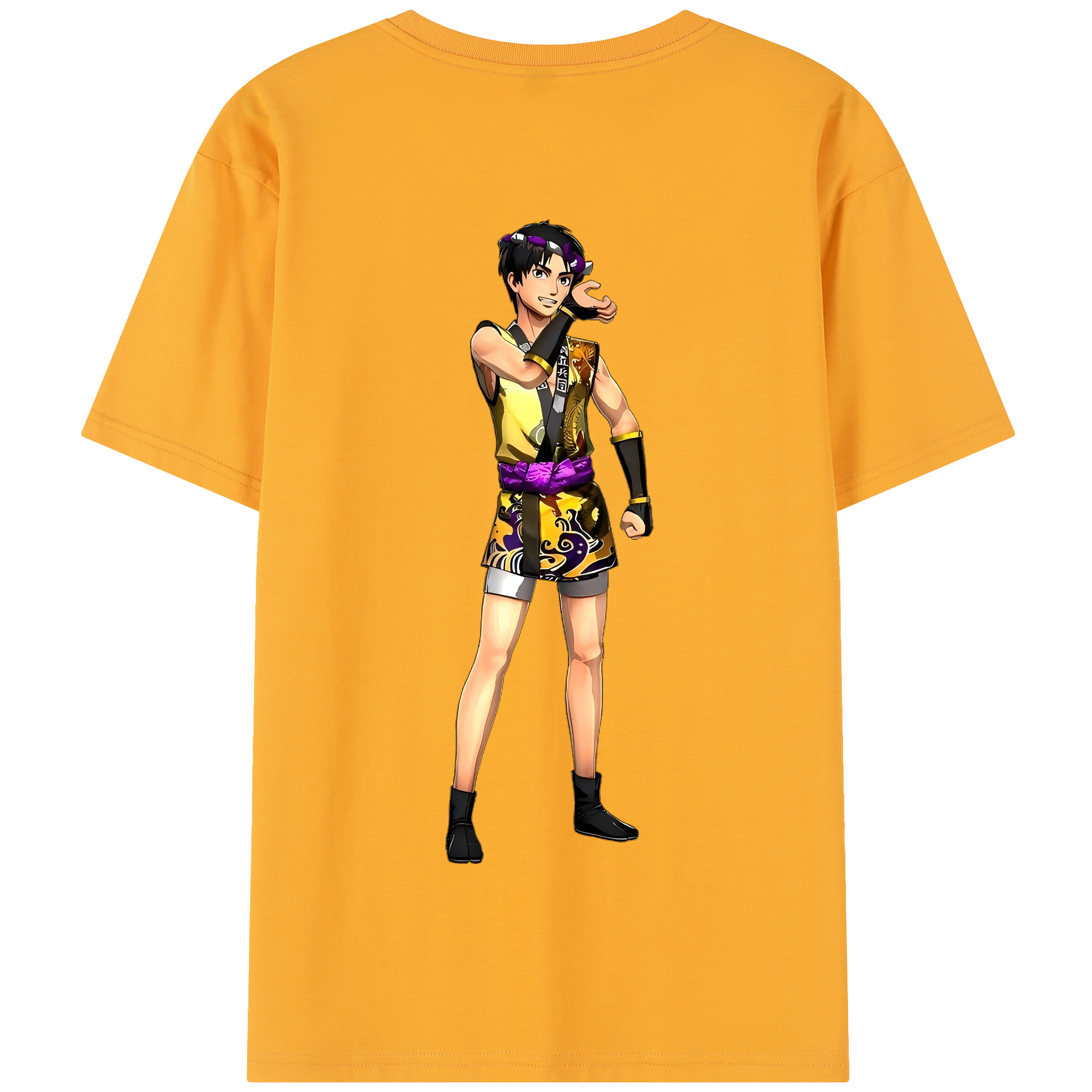 （画像用） 進撃の巨人 リヴァイ·アッカーマン Attack on Titan Levi Ackerman 綿100％半袖Tシャツ（背面プリント）