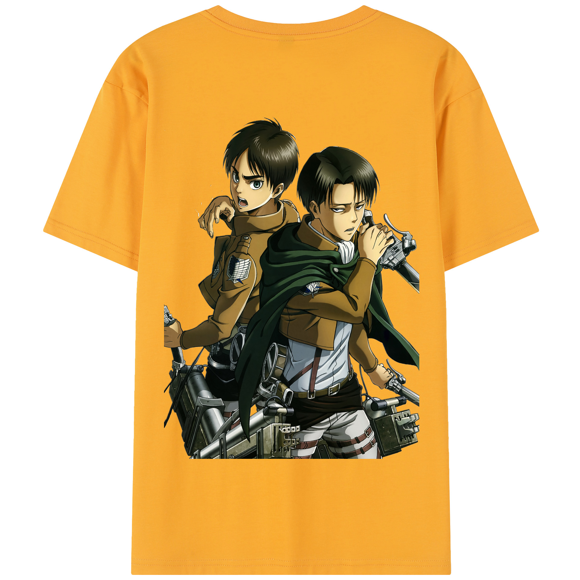 （画像用） 進撃の巨人 リヴァイ·アッカーマン Attack on Titan Levi Ackerman 綿100％半袖Tシャツ（背面プリント）