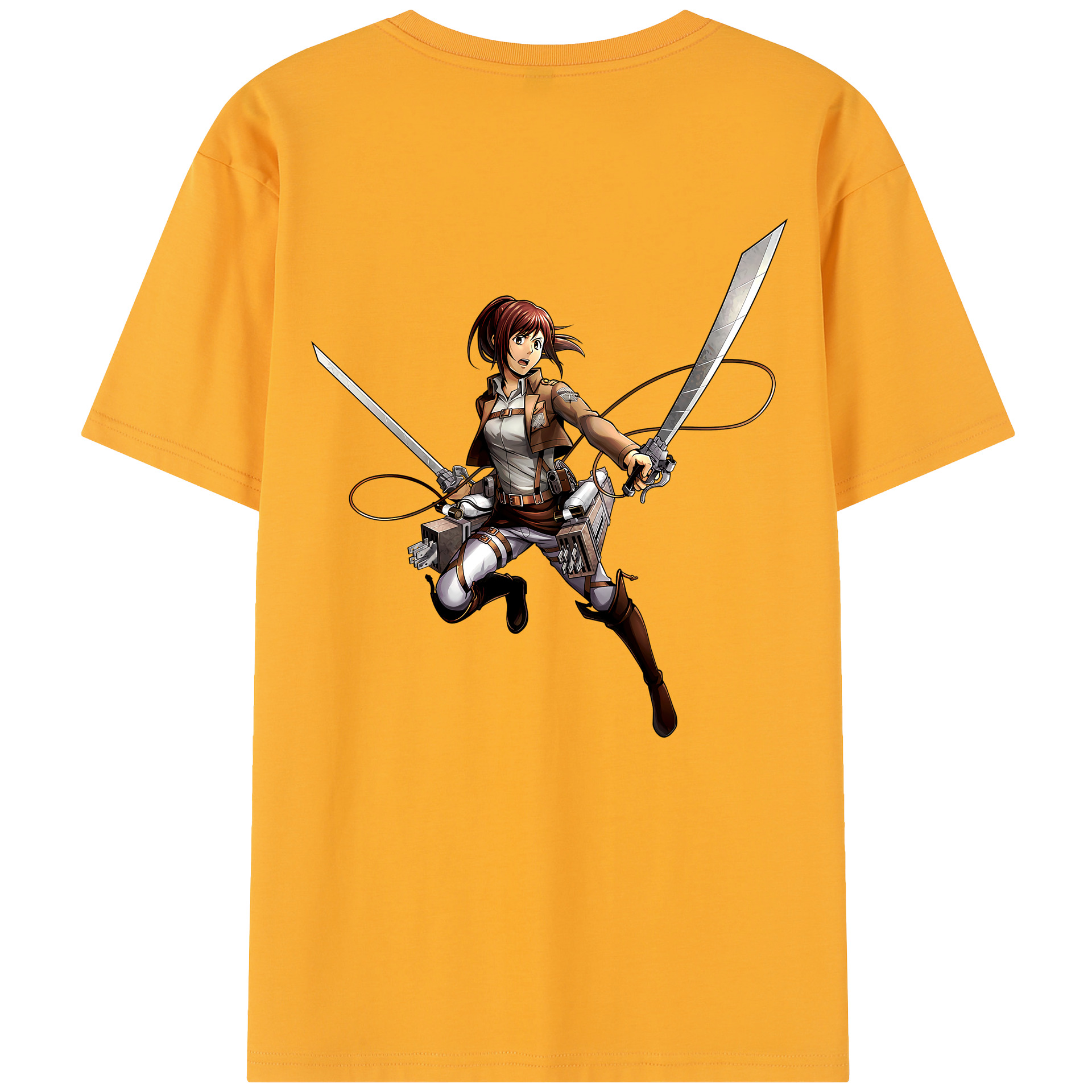 （画像用） 進撃の巨人 サシャ·ブラウス Attack on Titan Sasha Blaus 綿100％半袖Tシャツ（背面プリント）