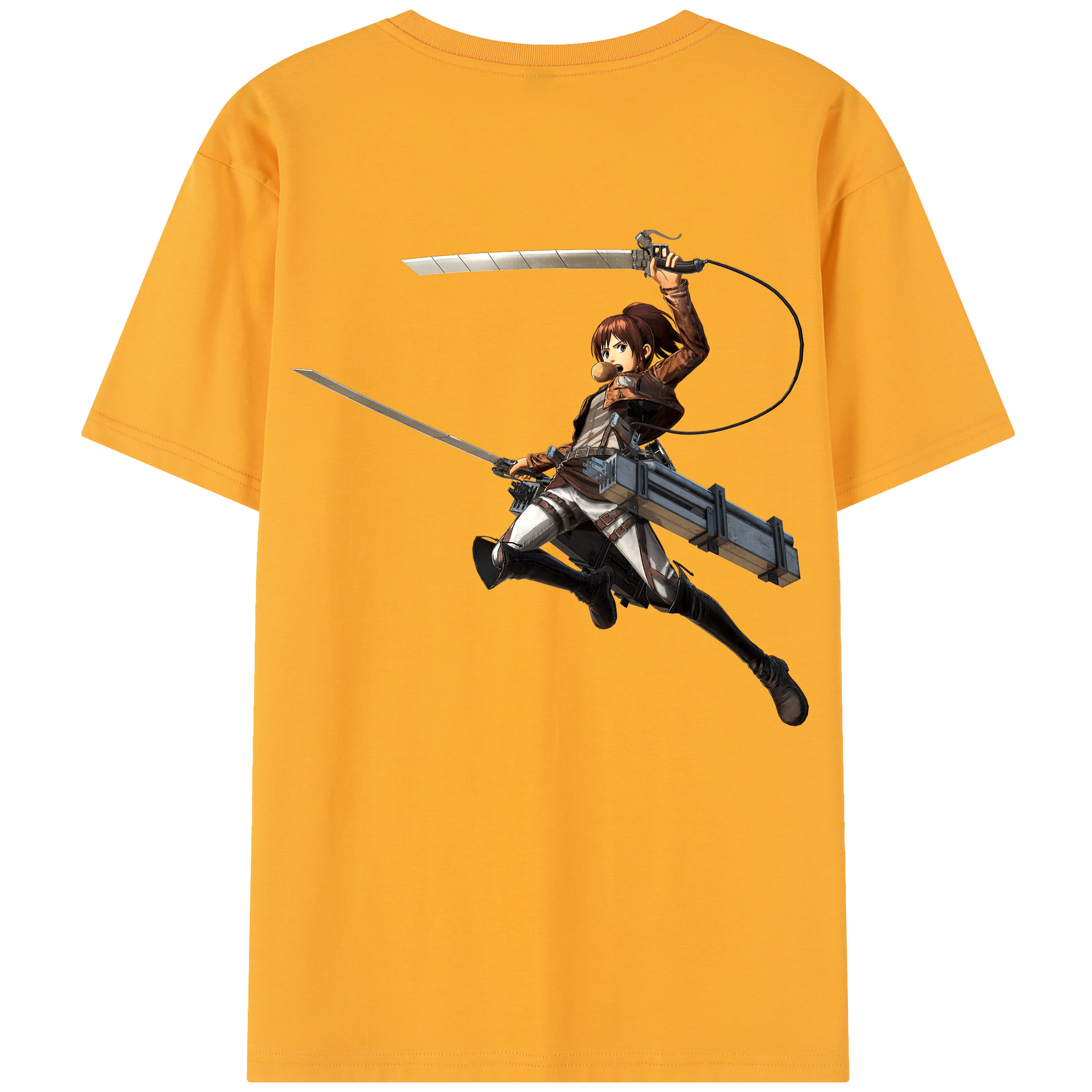 （画像用） 進撃の巨人 サシャ·ブラウス Attack on Titan Sasha Blaus 綿100％半袖Tシャツ（背面プリント）