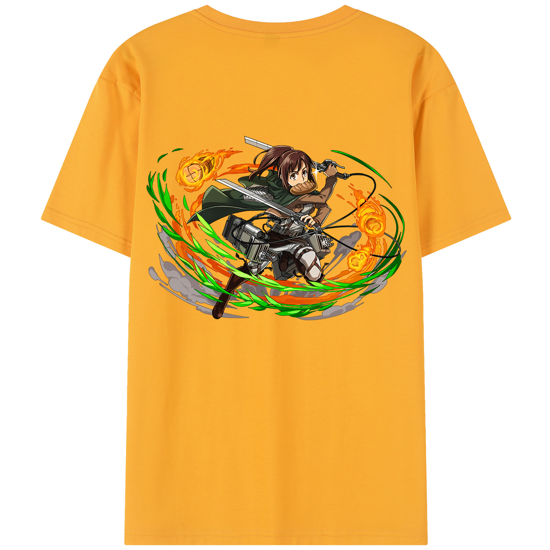 （画像用） 進撃の巨人 サシャ·ブラウス Attack on Titan Sasha Blaus 綿100％半袖Tシャツ（背面プリント）