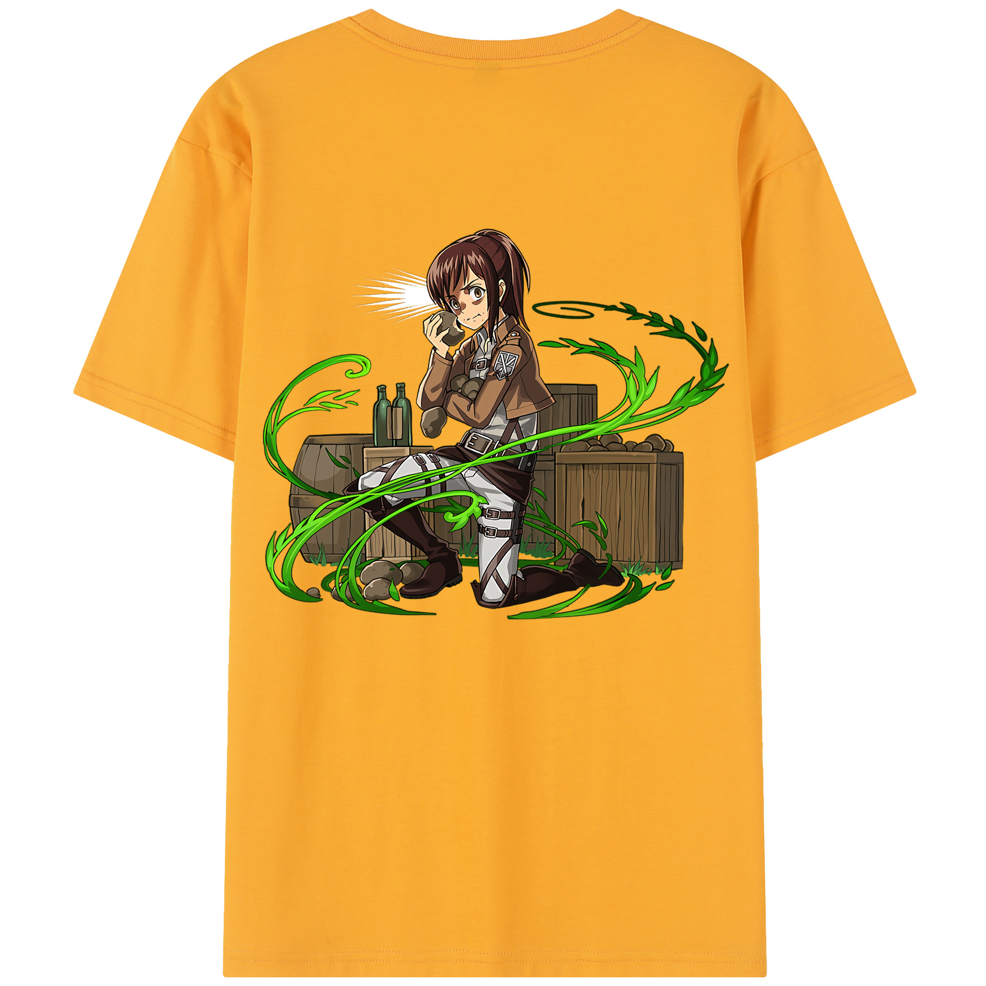 （画像用） 進撃の巨人 サシャ·ブラウス Attack on Titan Sasha Blaus 綿100％半袖Tシャツ（背面プリント）