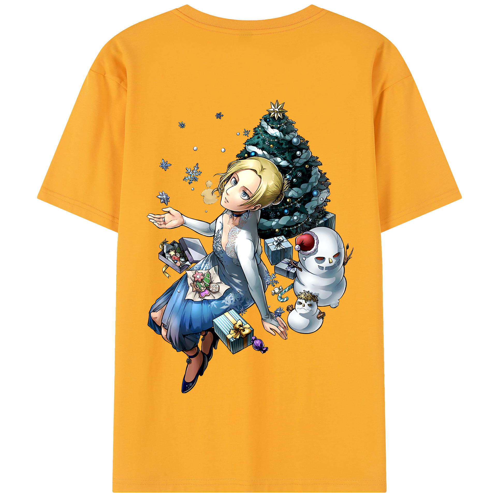 （画像用） 進撃の巨人 アニ・レオンハート Attack on Titan Annie Leonhart 綿100％半袖Tシャツ（背面プリント）