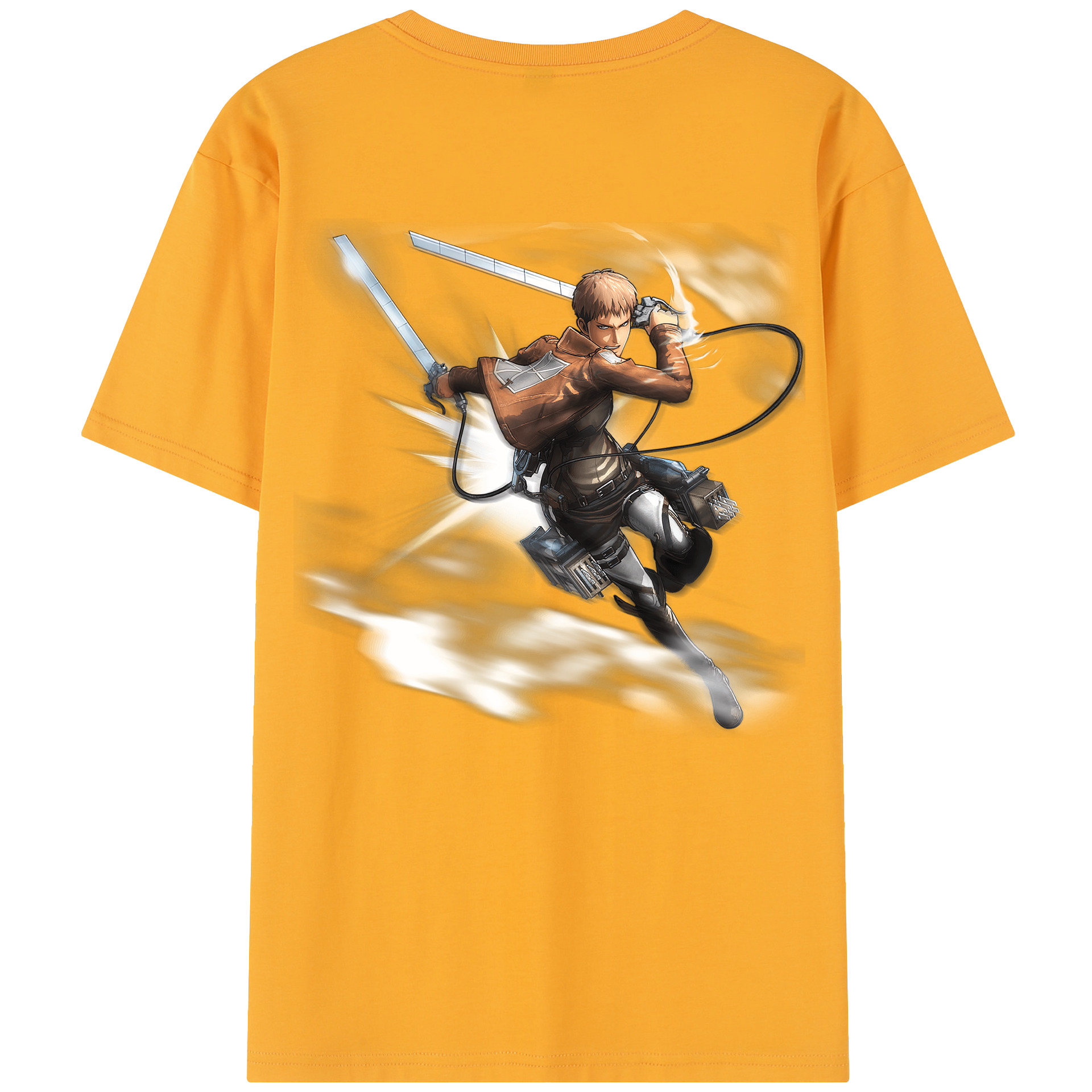 （画像用） 進撃の巨人 ジャン・キルシュタイン Attack on Titan Jean Kirstein 綿100％半袖Tシャツ（背面プリント）