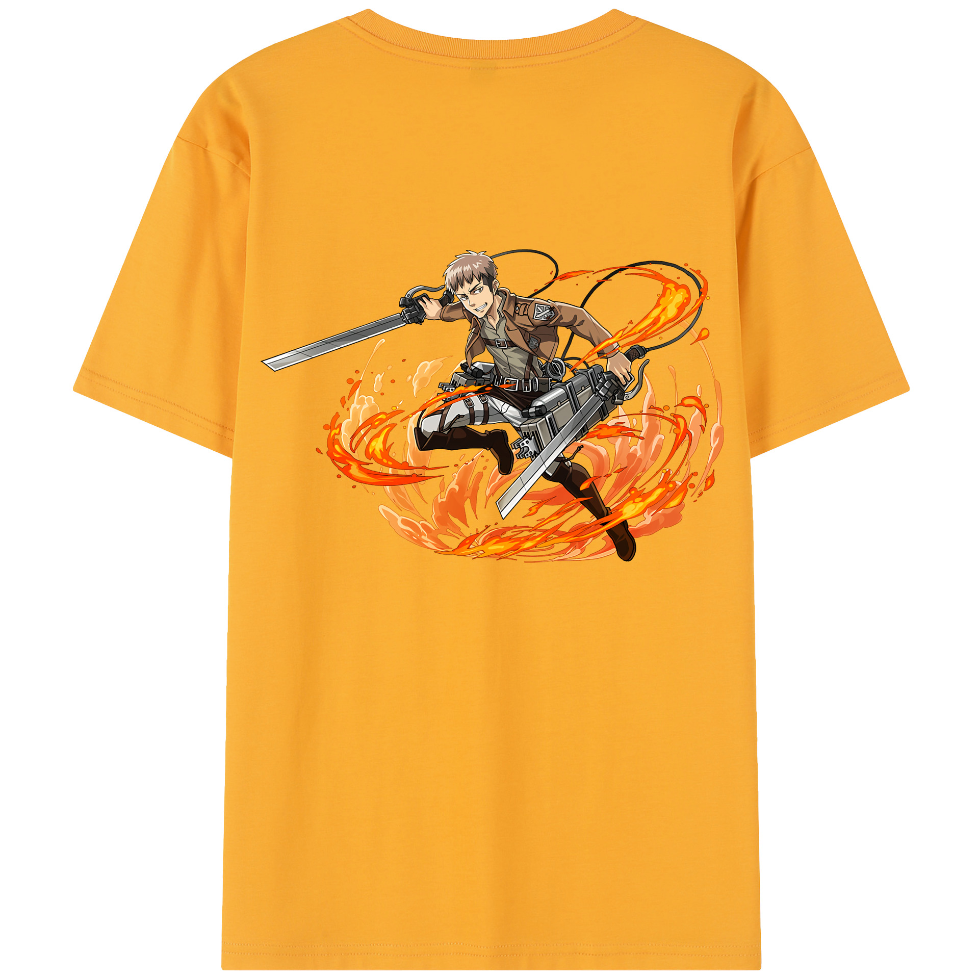 （画像用） 進撃の巨人 ジャン・キルシュタイン Attack on Titan Jean Kirstein 綿100％半袖Tシャツ（背面プリント）