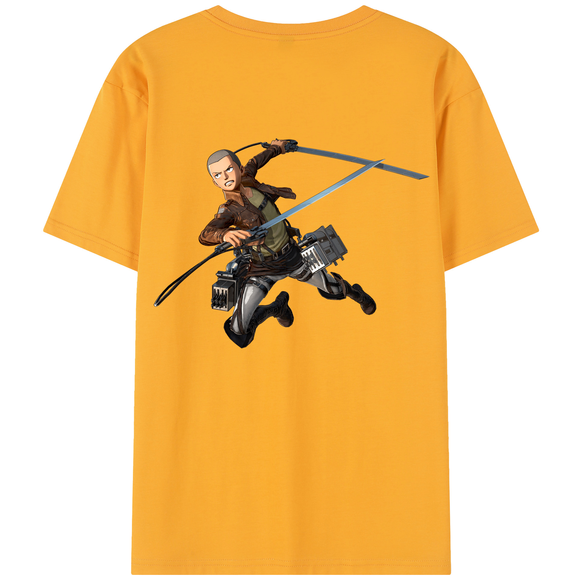 （画像用） 進撃の巨人 コニー·スプリンガー Attack on Titan Connie Springer 綿100％半袖Tシャツ（背面プリント）
