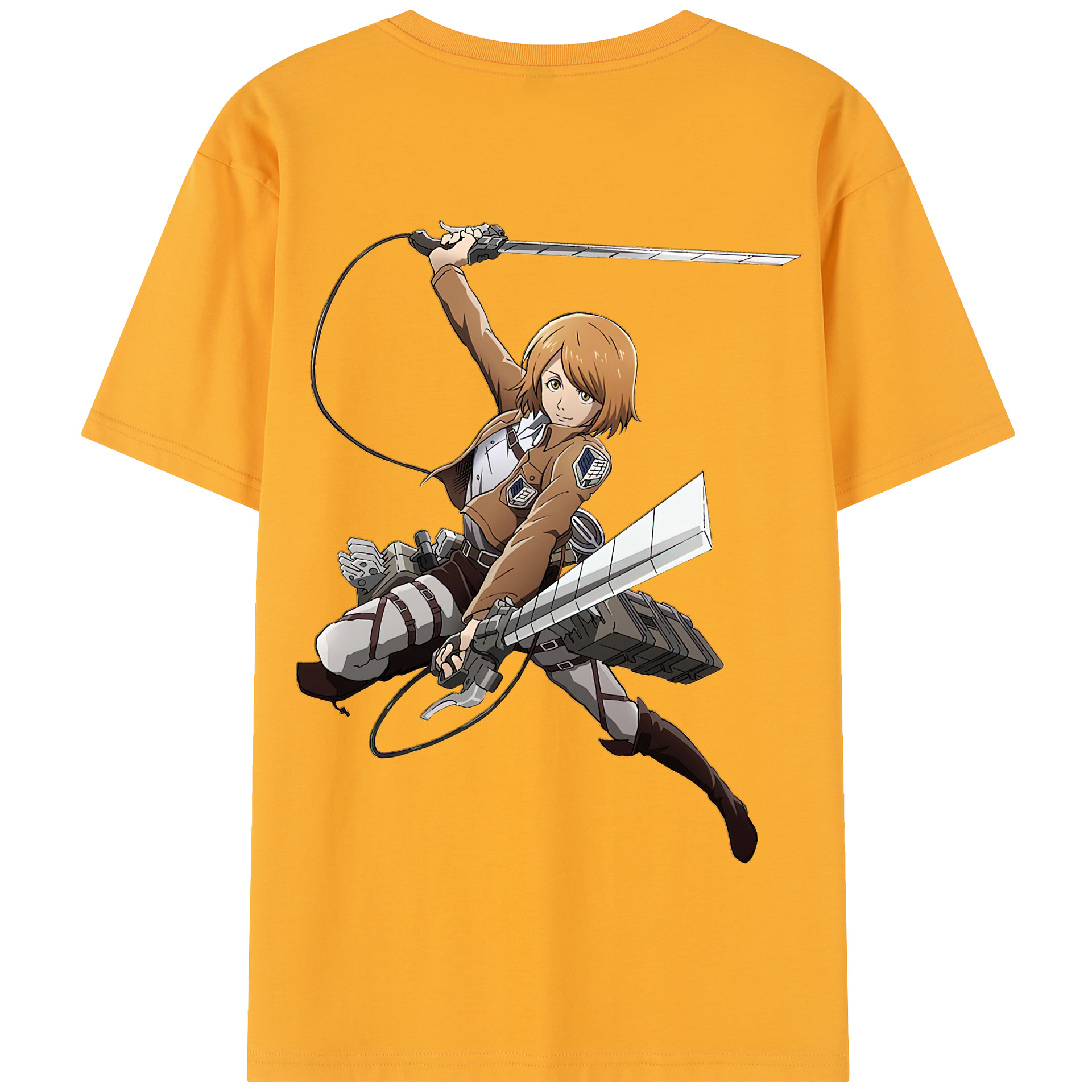 （画像用） 進撃の巨人 ペトラ·ラル Attack on Titan Petra Rall 綿100％半袖Tシャツ（背面プリント）