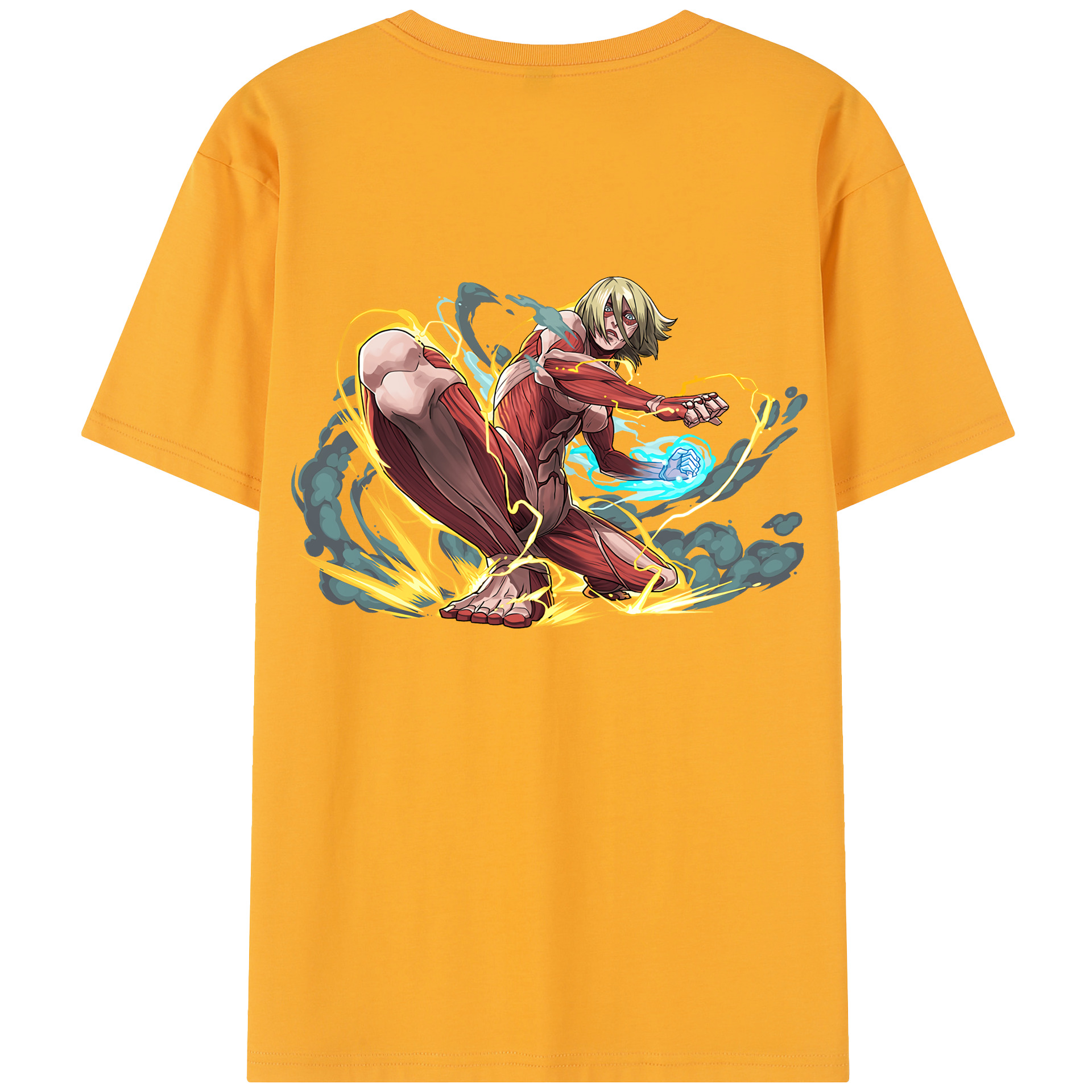 （画像用） 進撃の巨人 Attack on Titan 綿100％半袖Tシャツ（背面プリント）