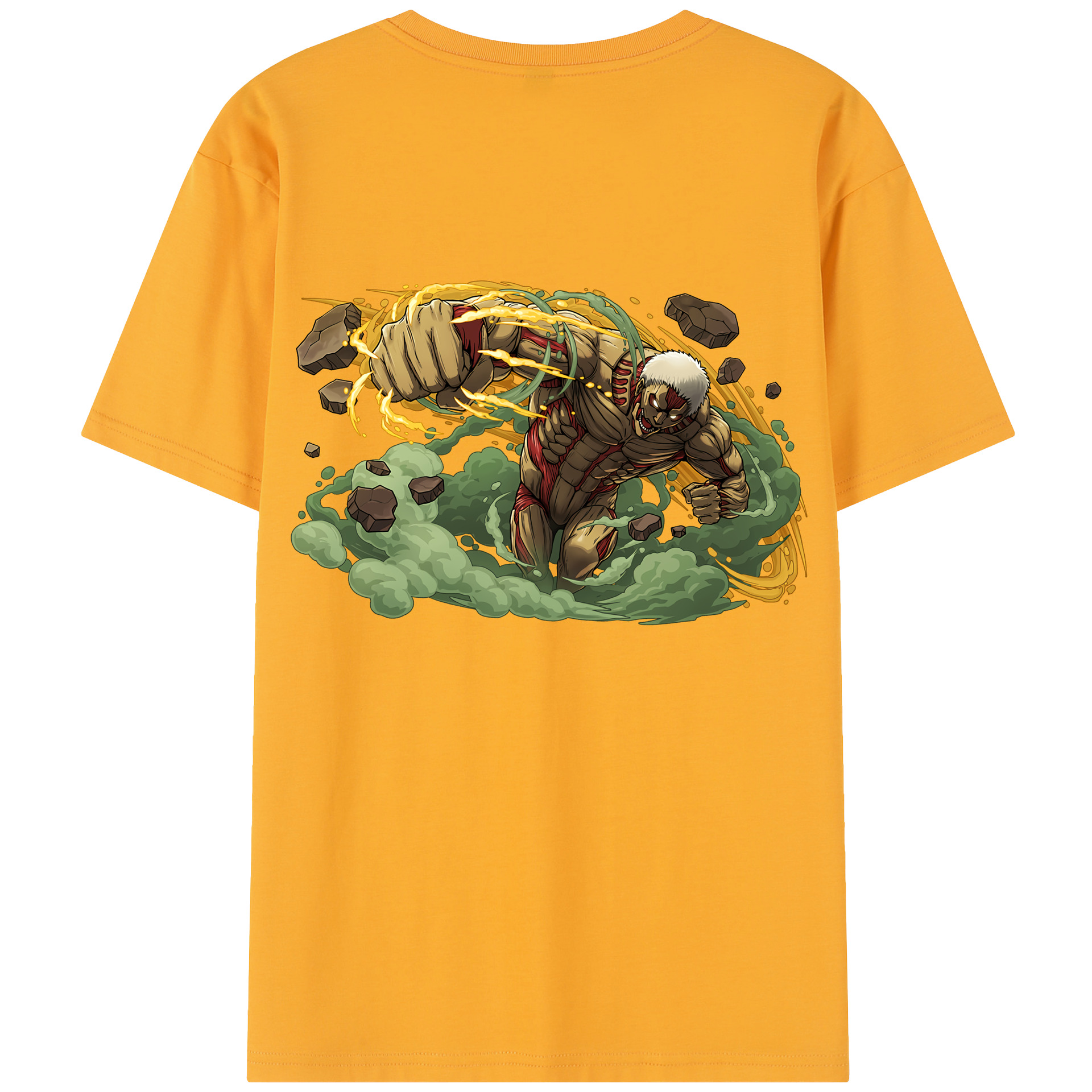 （画像用） 進撃の巨人 Attack on Titan 綿100％半袖Tシャツ（背面プリント）