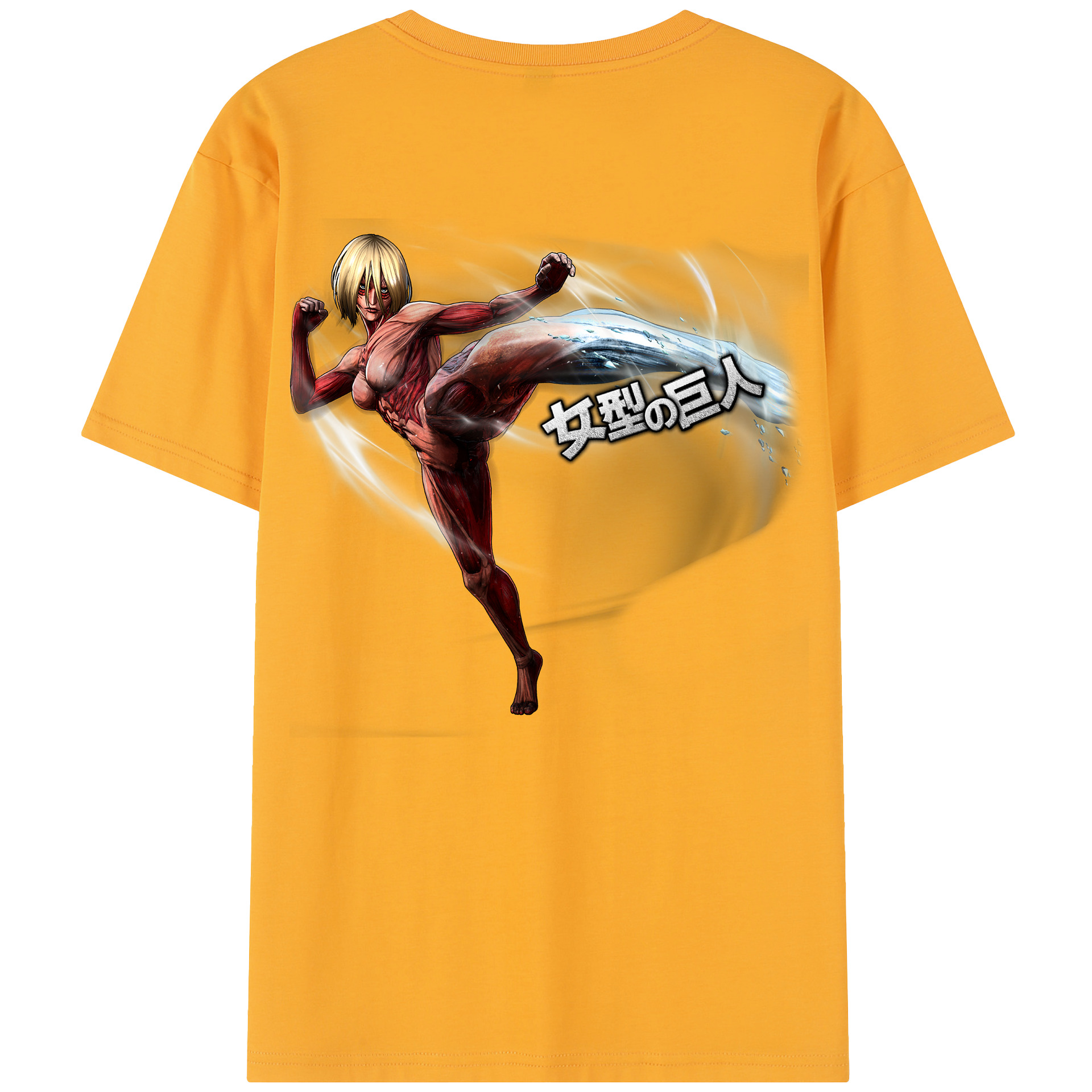 （画像用） 進撃の巨人 Attack on Titan 綿100％半袖Tシャツ（背面プリント）