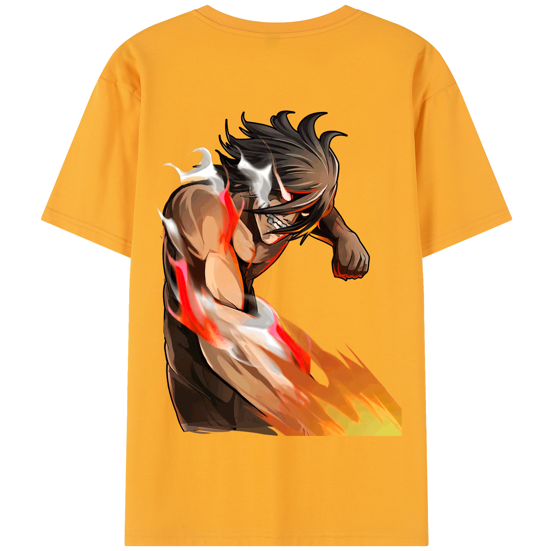 （画像用） 進撃の巨人 Attack on Titan 綿100％半袖Tシャツ（背面プリント）