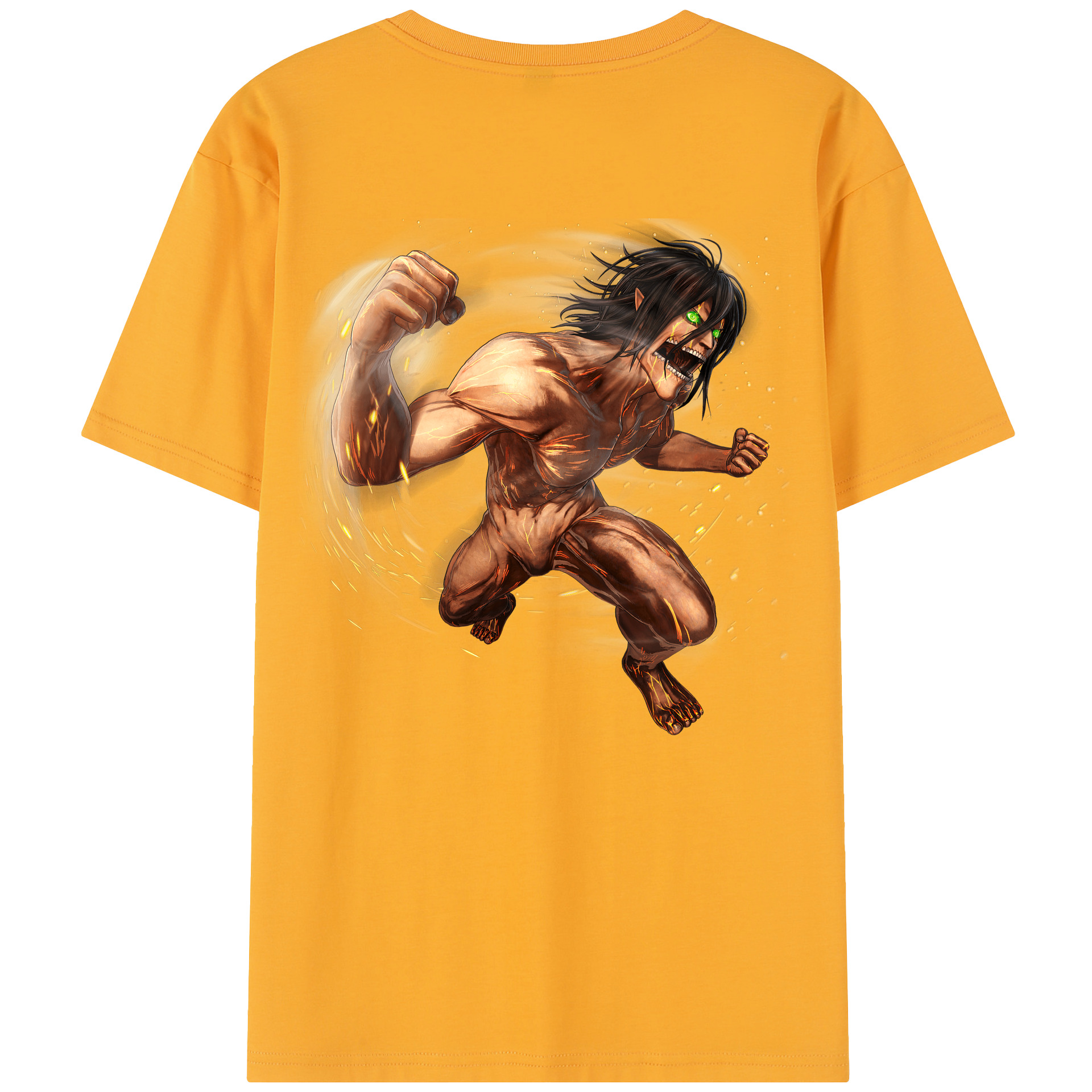（画像用） 進撃の巨人 Attack on Titan 綿100％半袖Tシャツ（背面プリント）