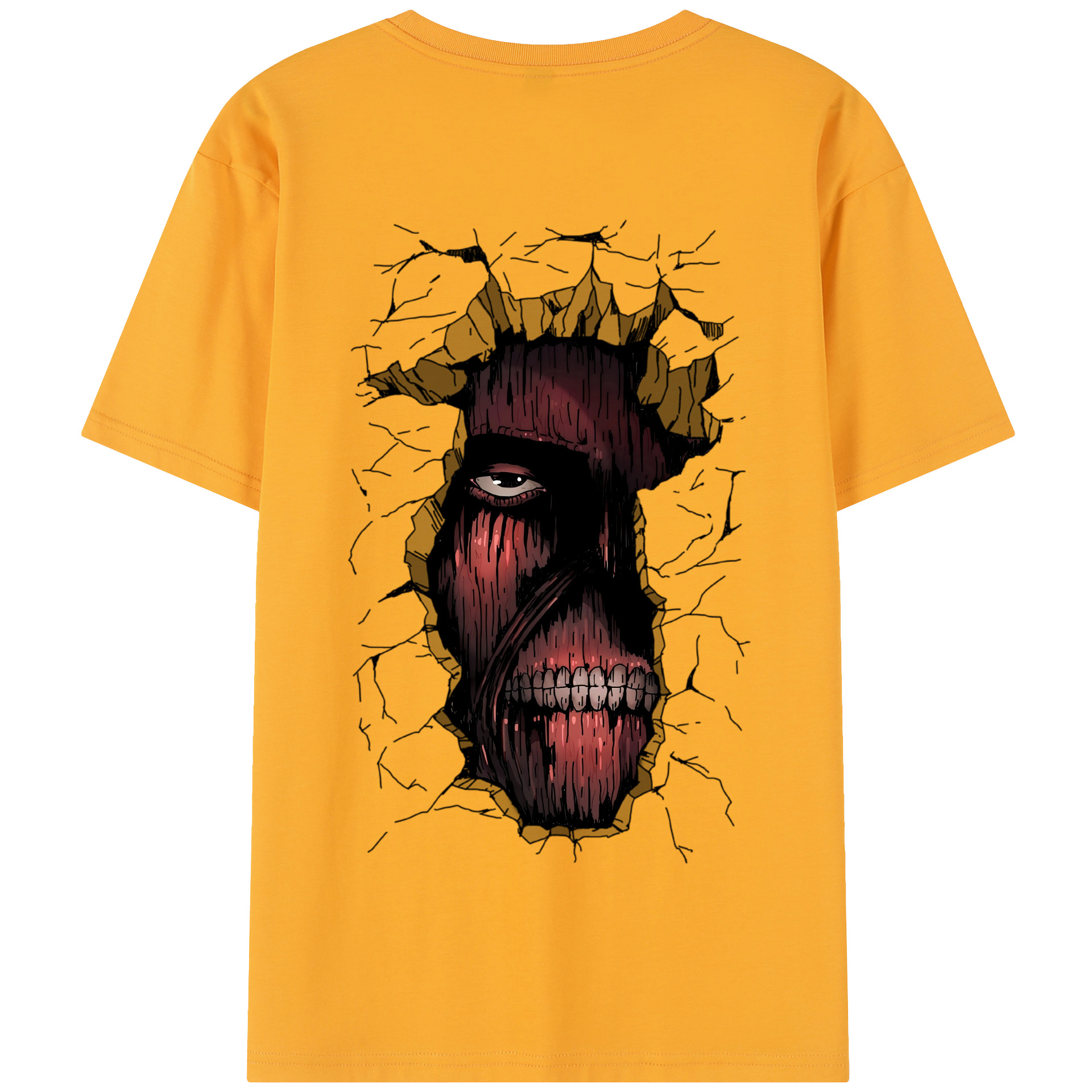 （画像用） 進撃の巨人 Attack on Titan 綿100％半袖Tシャツ（背面プリント）