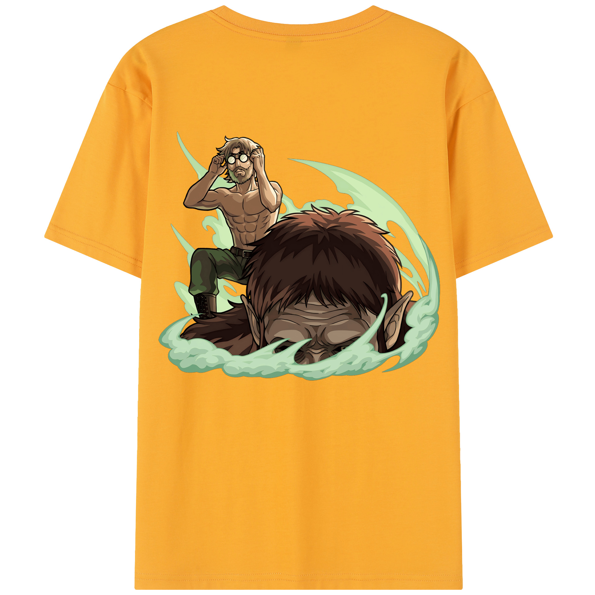 （画像用） 進撃の巨人 Attack on Titan 綿100％半袖Tシャツ（背面プリント）