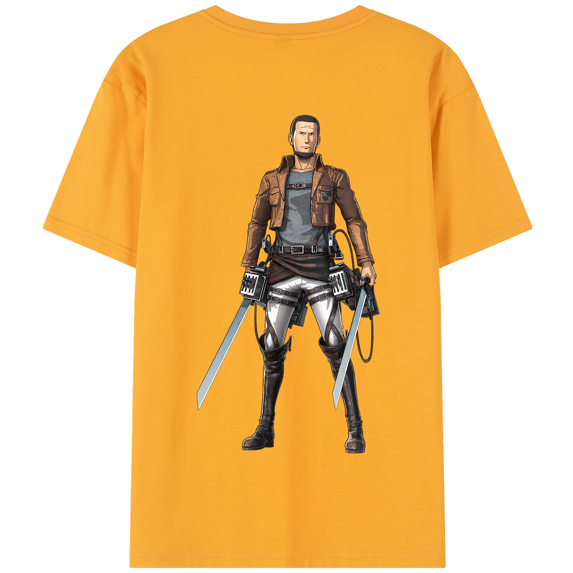 （画像用） 進撃の巨人 Attack on Titan 綿100％半袖Tシャツ（背面プリント）
