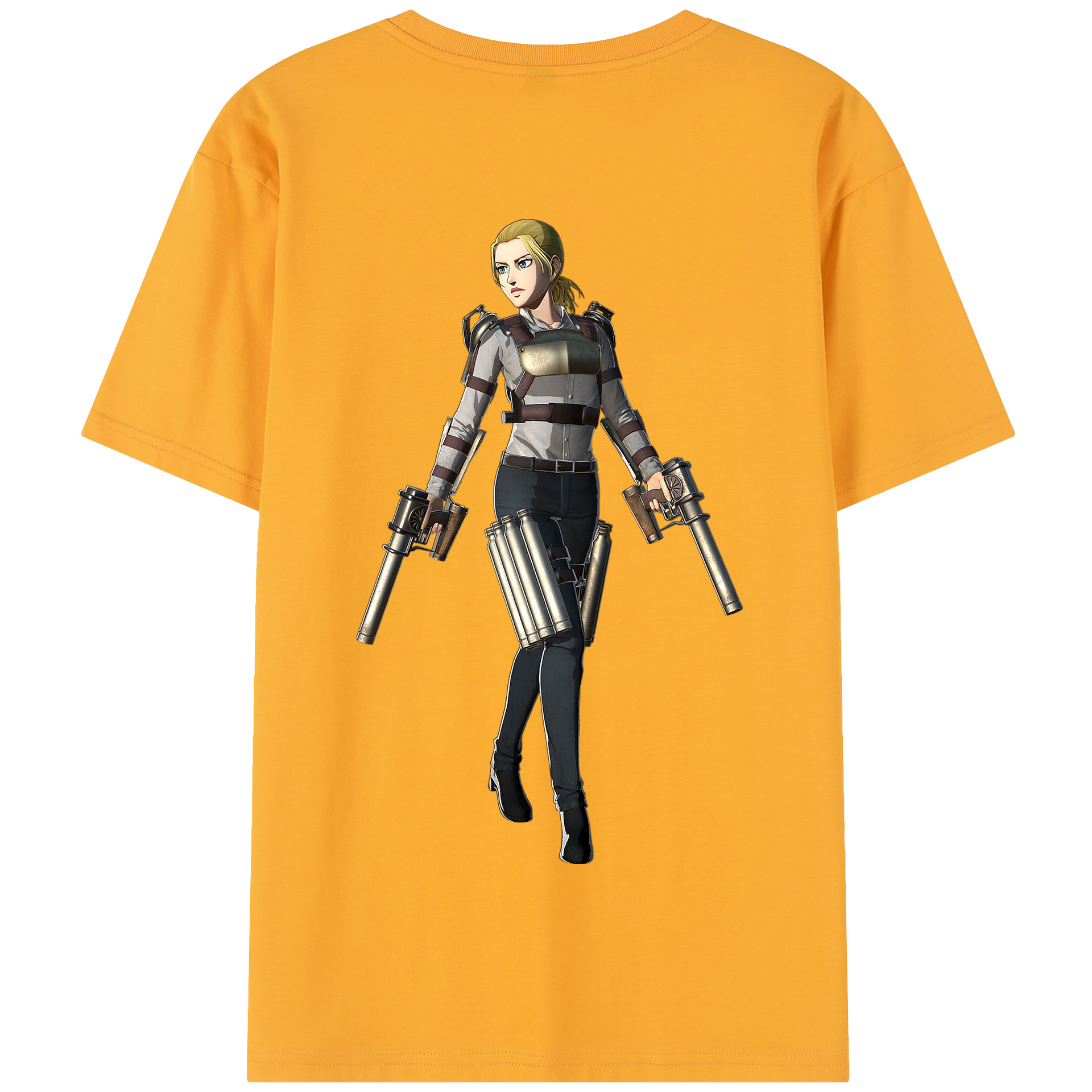 （画像用） 進撃の巨人 Attack on Titan 綿100％半袖Tシャツ（背面プリント）