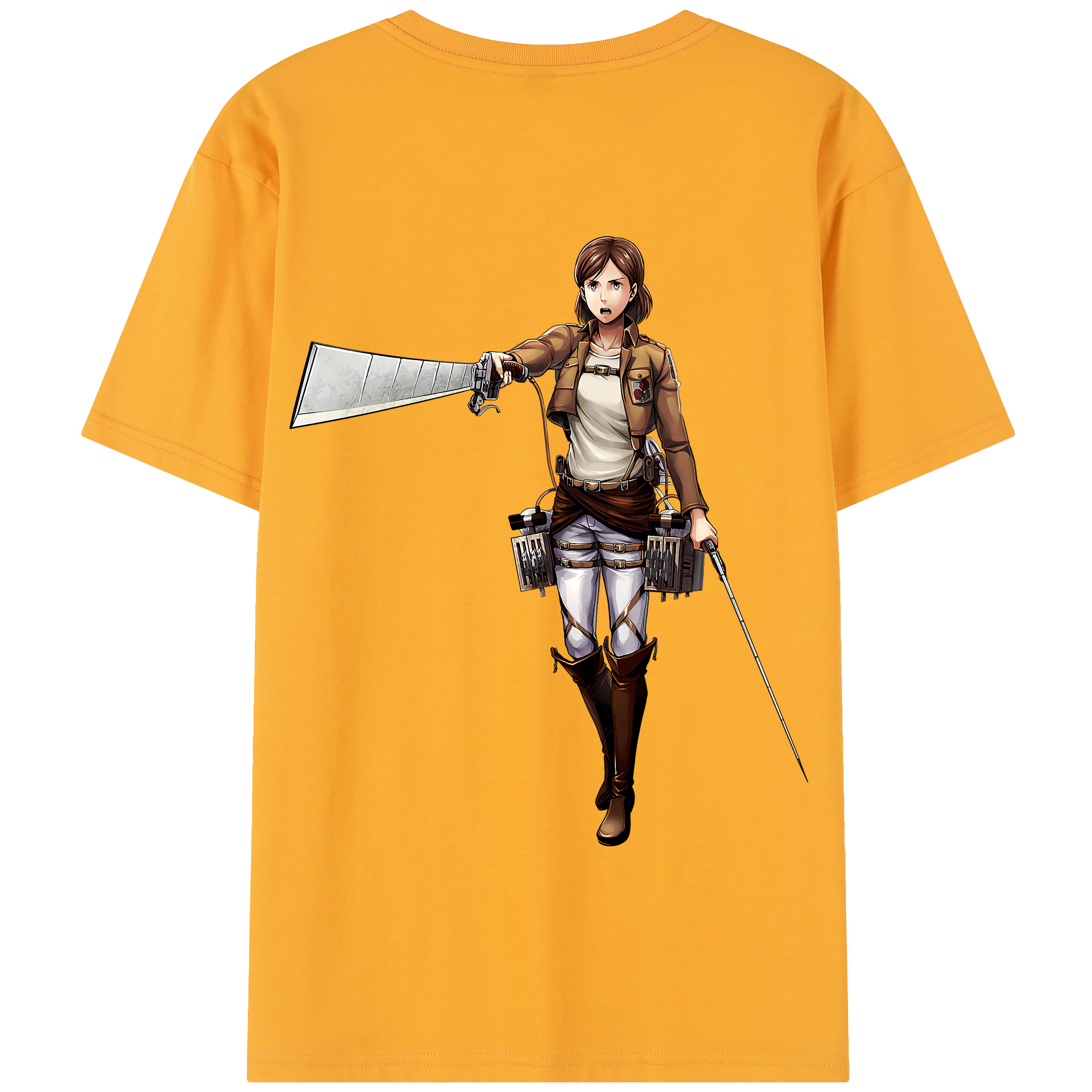 （画像用） 進撃の巨人 Attack on Titan 綿100％半袖Tシャツ（背面プリント）