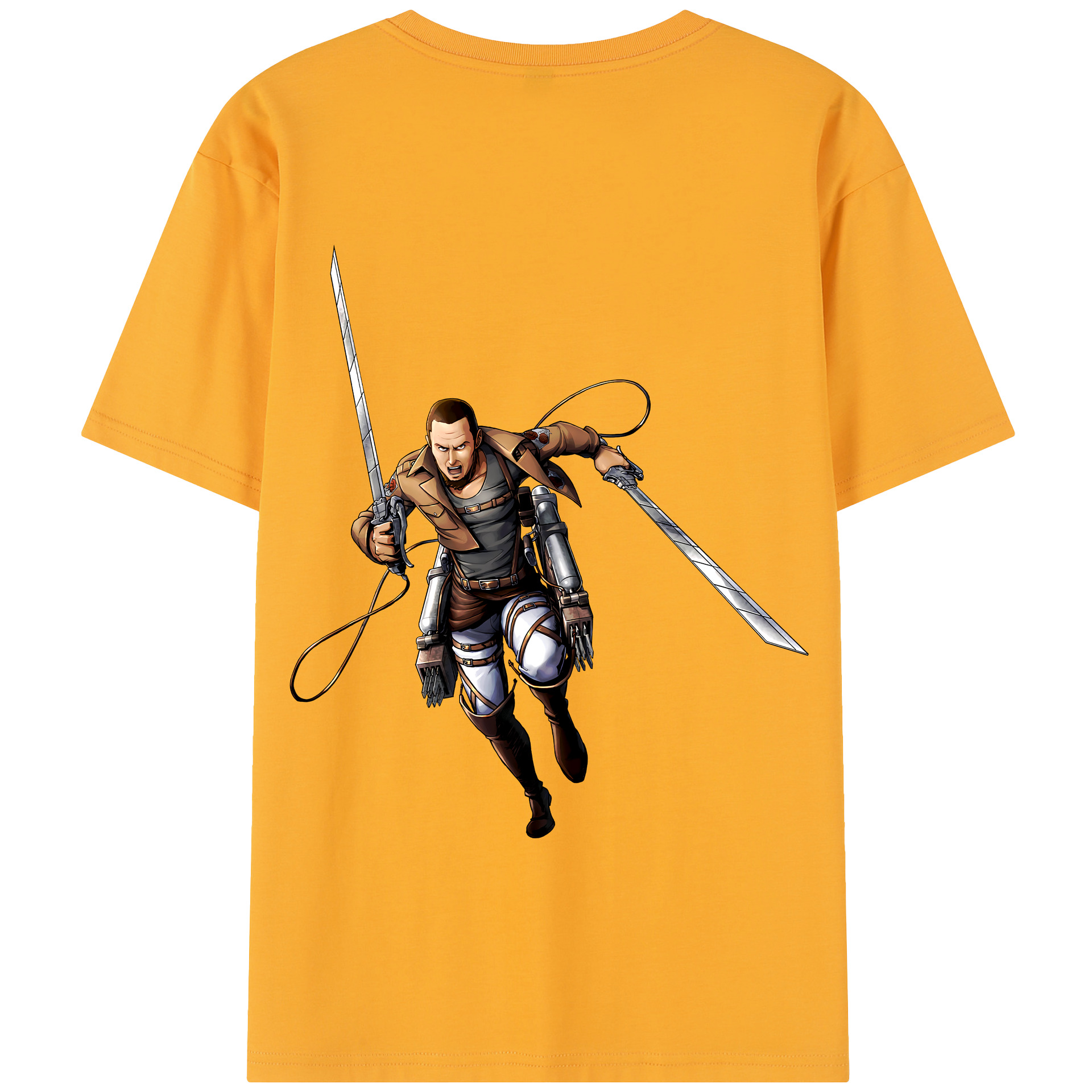 （画像用） 進撃の巨人 Attack on Titan 綿100％半袖Tシャツ（背面プリント）