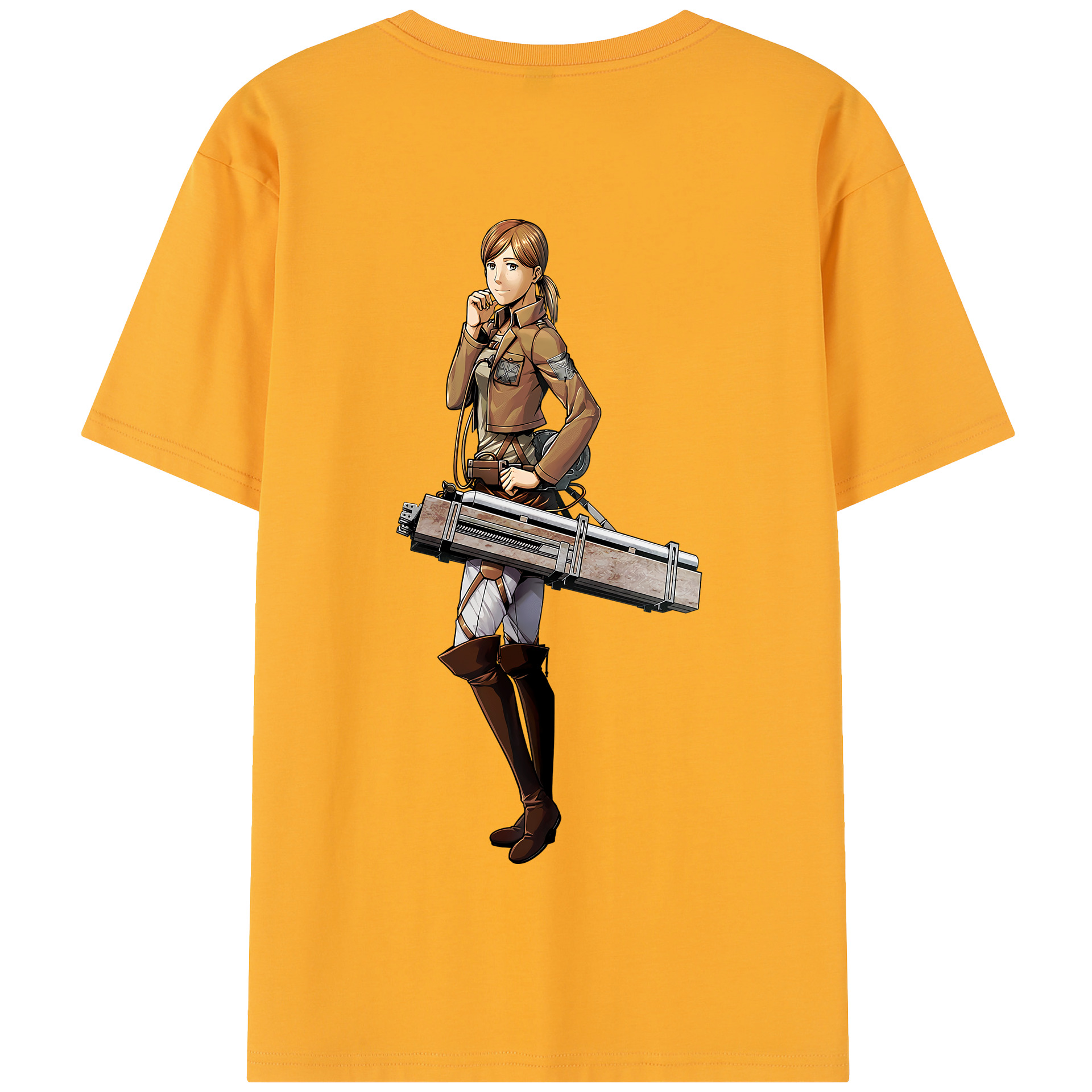（画像用） 進撃の巨人 Attack on Titan 綿100％半袖Tシャツ（背面プリント）