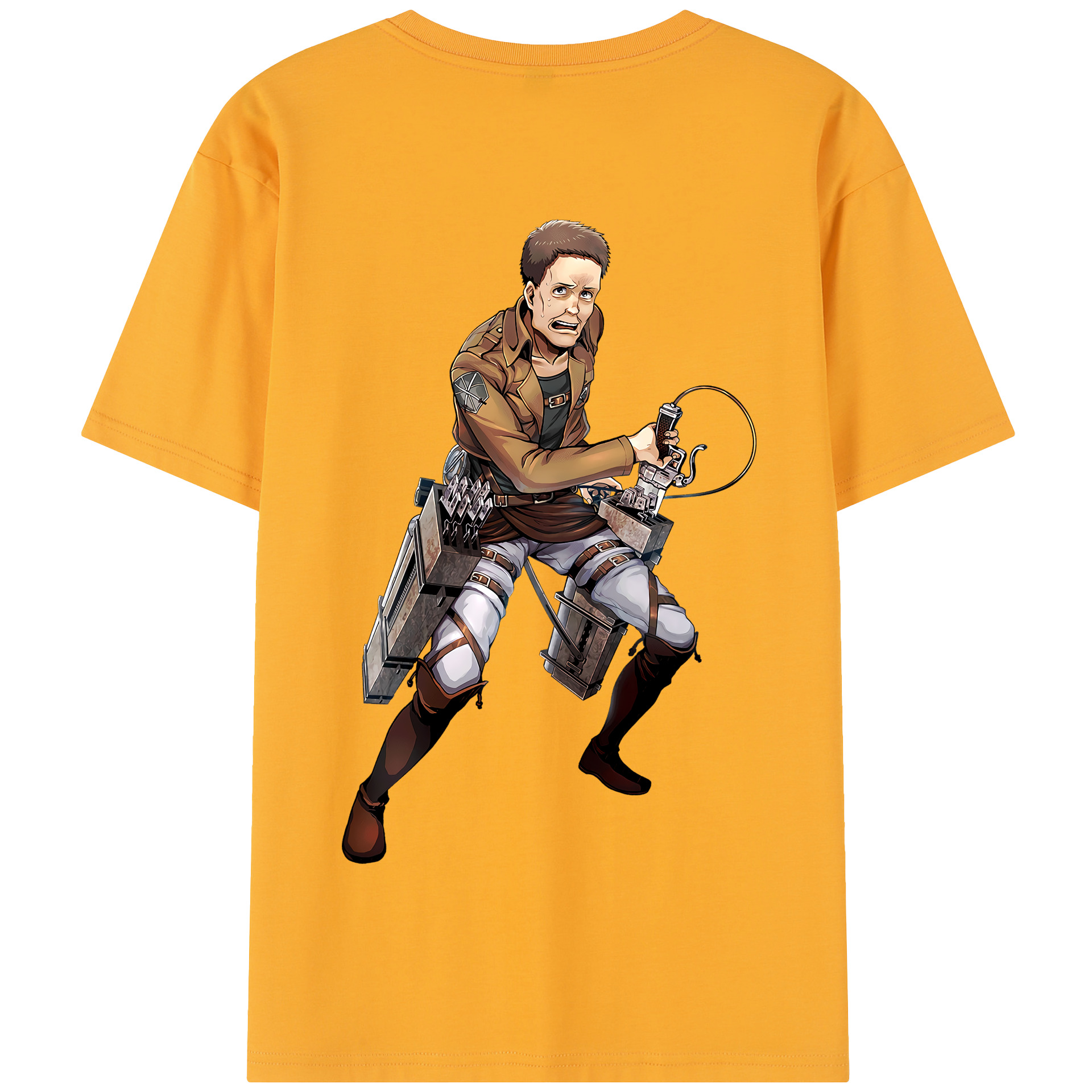 （画像用） 進撃の巨人 Attack on Titan 綿100％半袖Tシャツ（背面プリント）