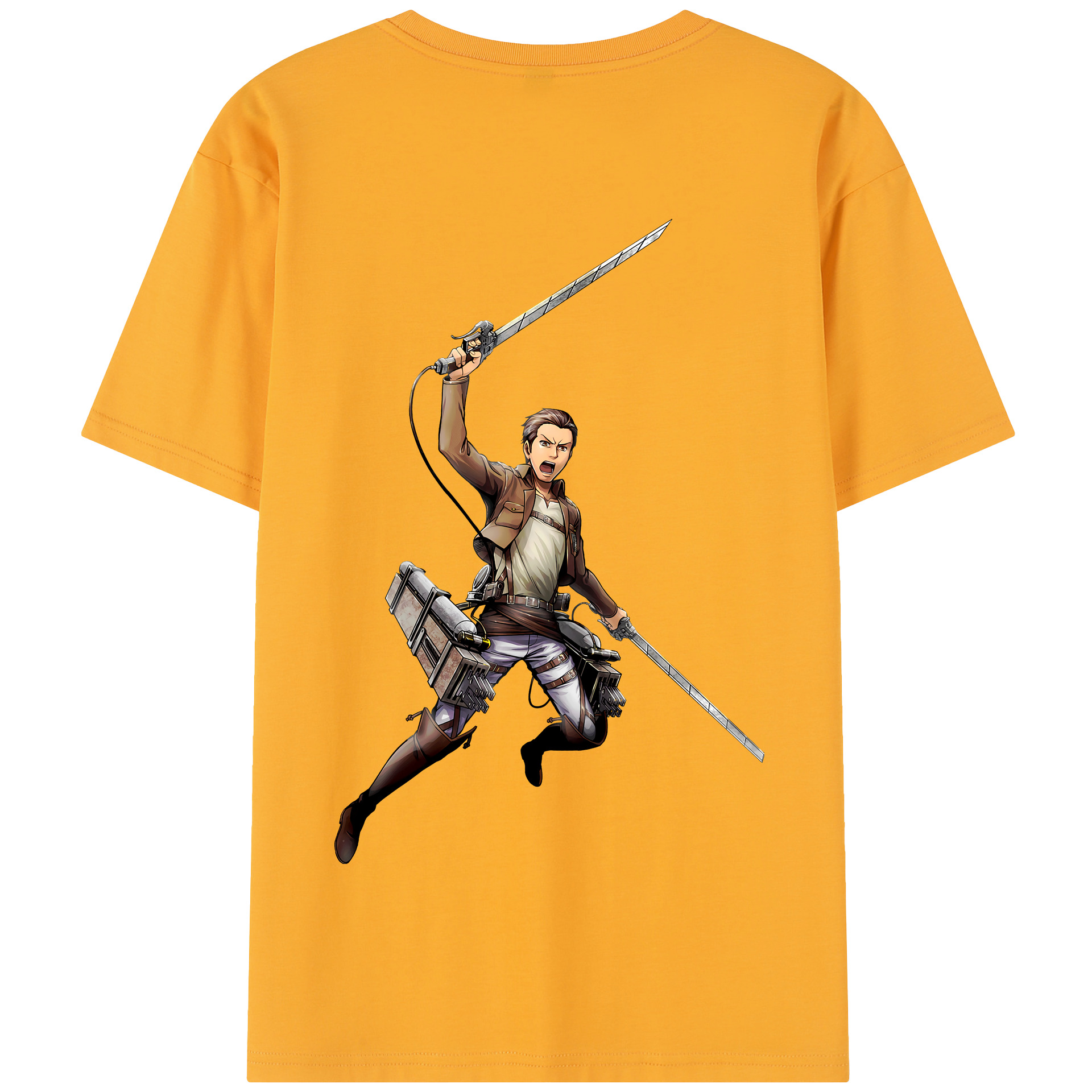 （画像用） 進撃の巨人 Attack on Titan 綿100％半袖Tシャツ（背面プリント）