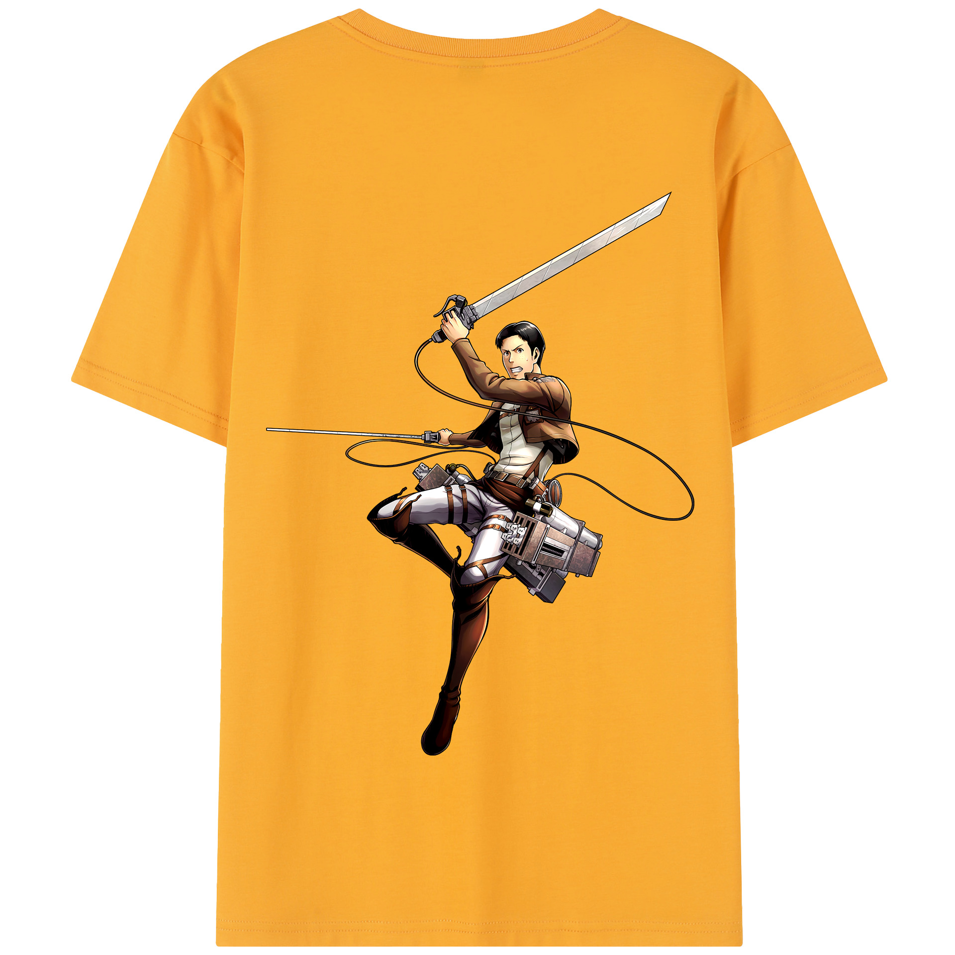 （画像用） 進撃の巨人 Attack on Titan 綿100％半袖Tシャツ（背面プリント）