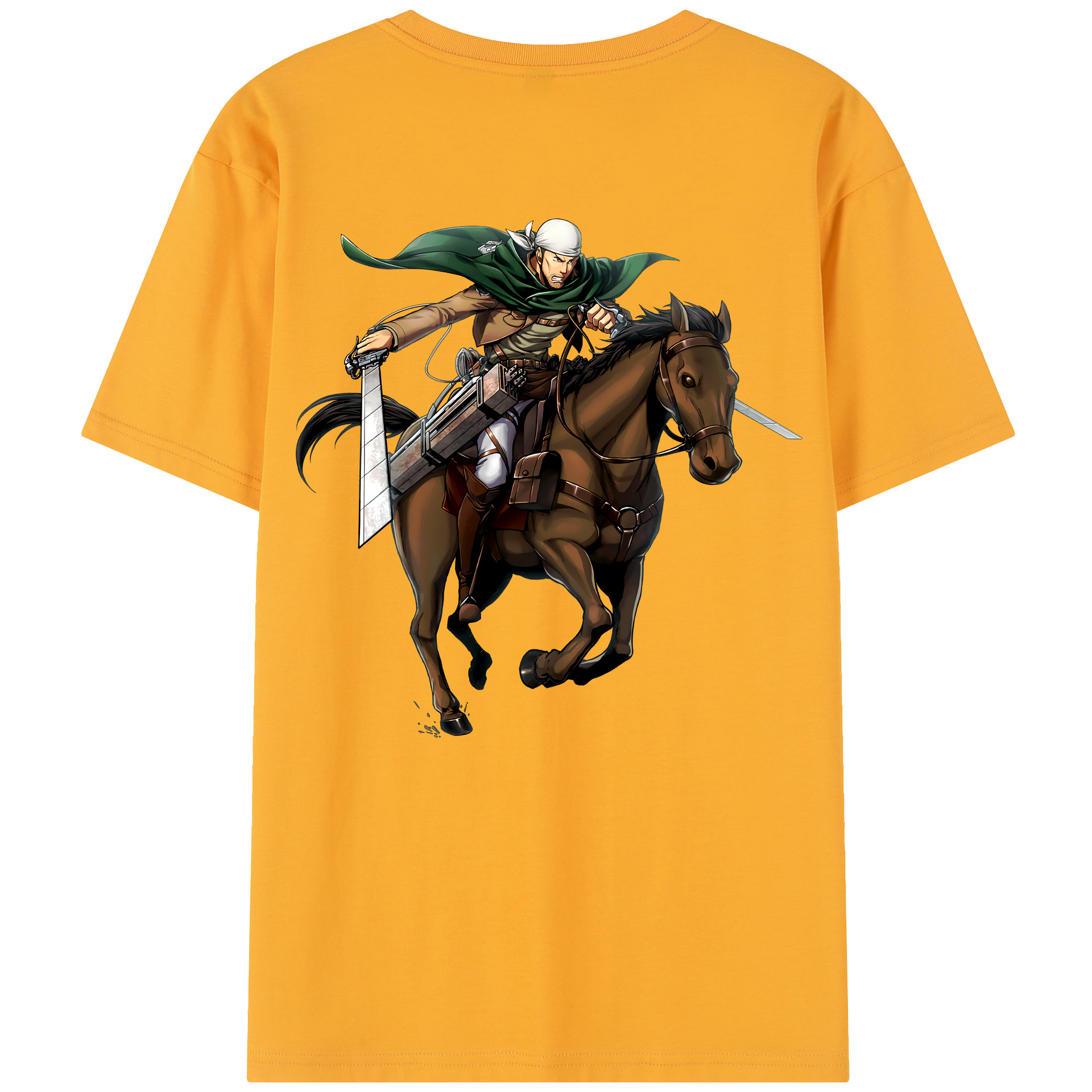 （画像用） 進撃の巨人 Attack on Titan 綿100％半袖Tシャツ（背面プリント）