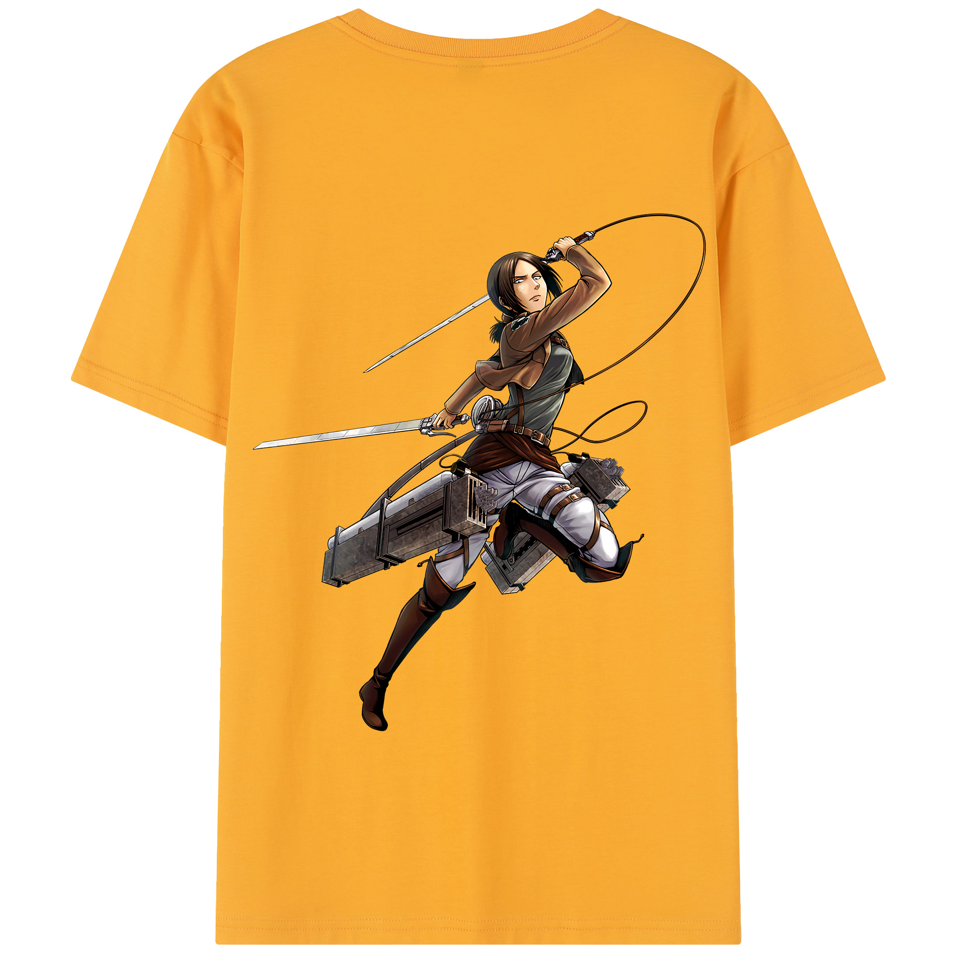 （画像用） 進撃の巨人 Attack on Titan 綿100％半袖Tシャツ（背面プリント）