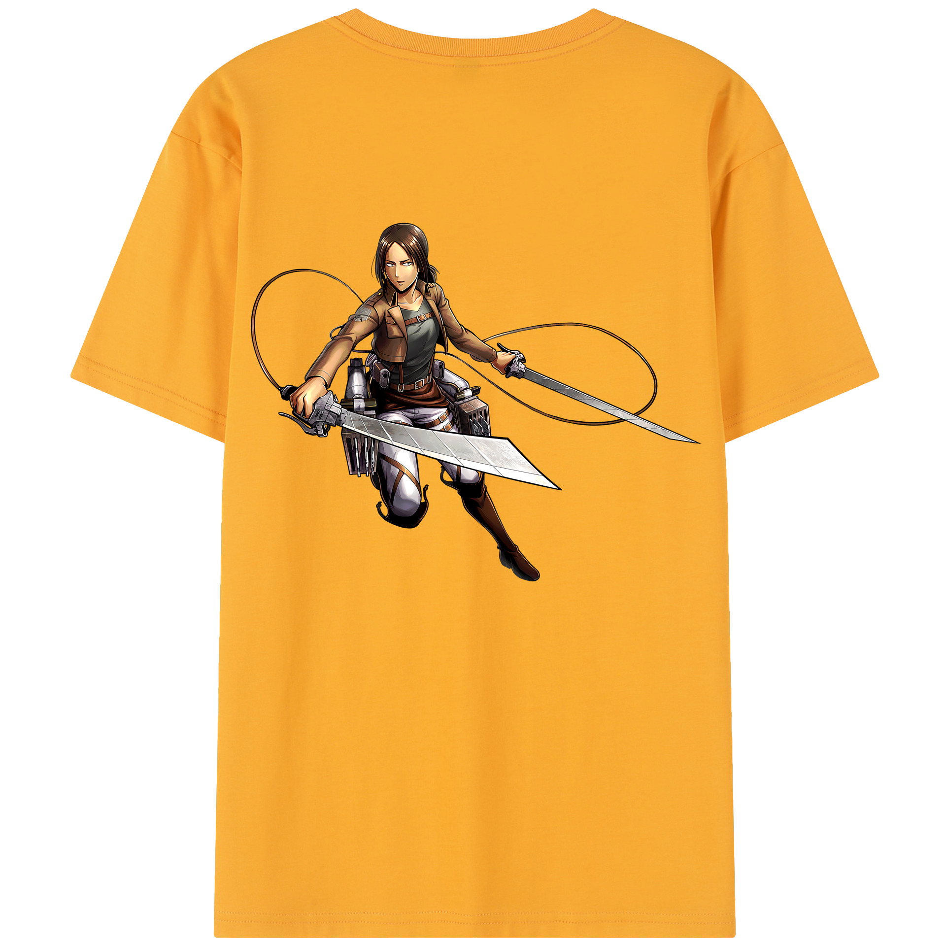 （画像用） 進撃の巨人 Attack on Titan 綿100％半袖Tシャツ（背面プリント）