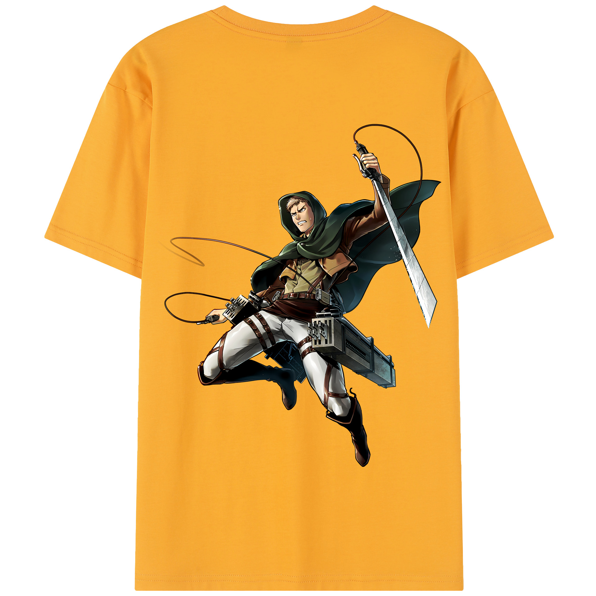 （画像用） 進撃の巨人 Attack on Titan 綿100％半袖Tシャツ（背面プリント）