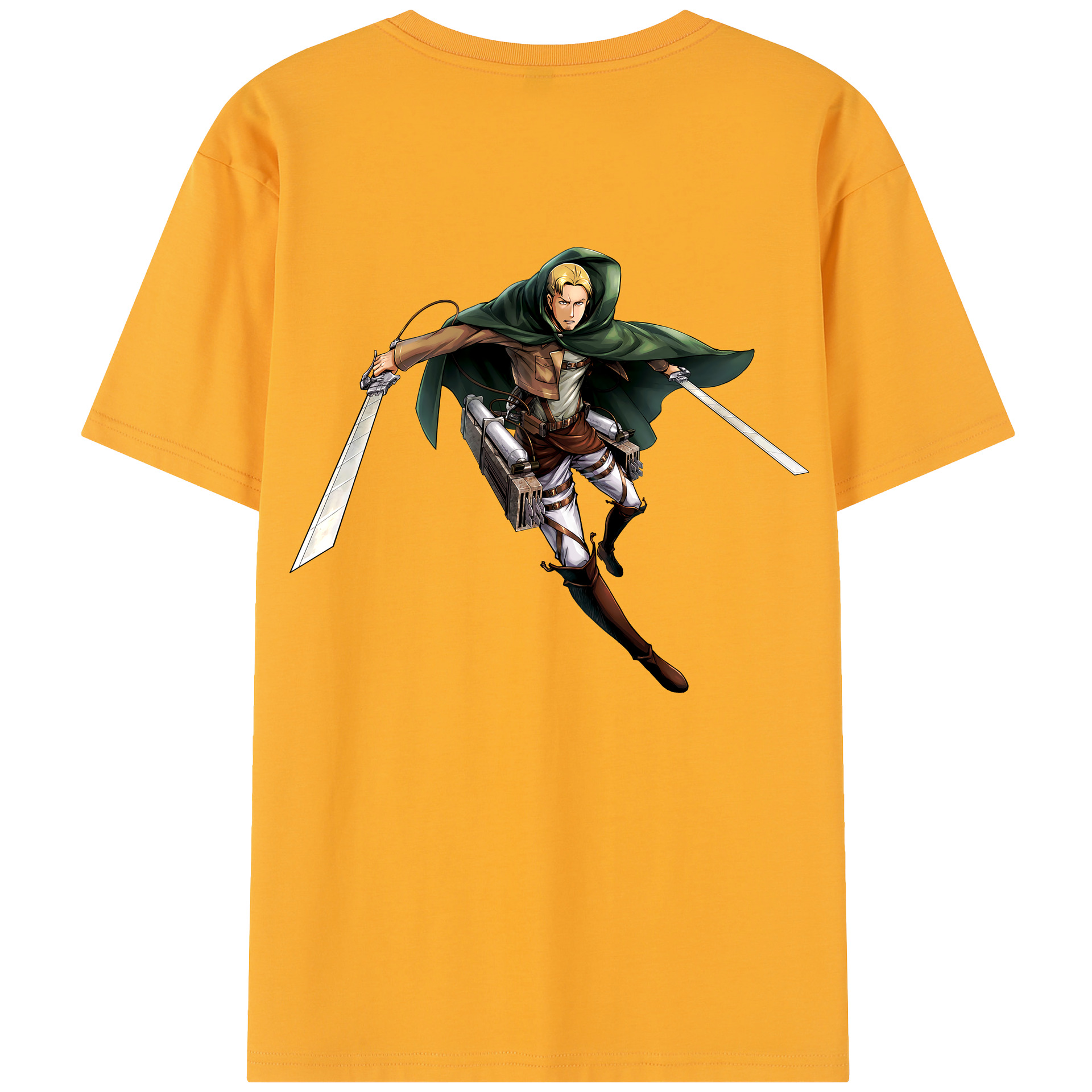 （画像用） 進撃の巨人 Attack on Titan 綿100％半袖Tシャツ（背面プリント）