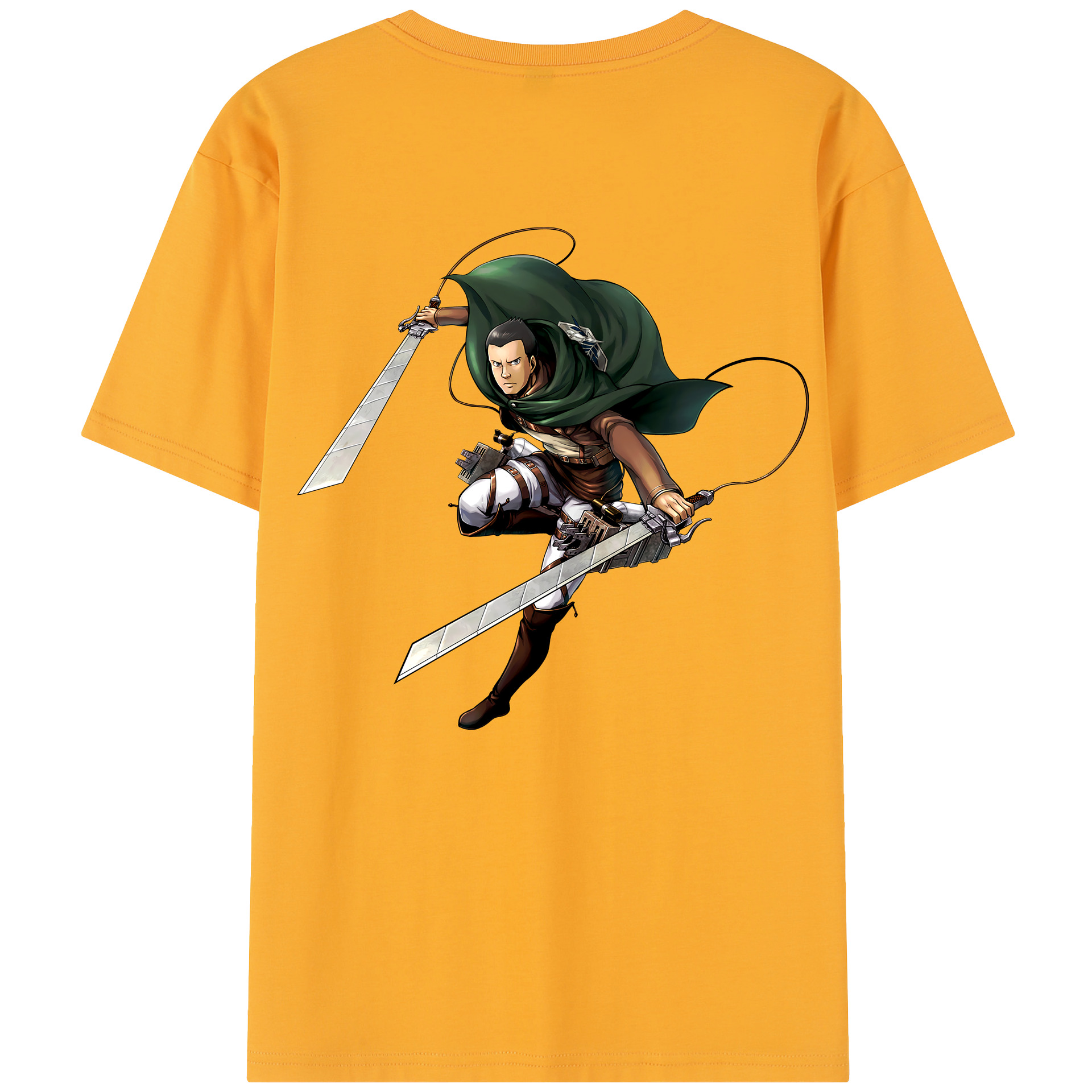 （画像用） 進撃の巨人 Attack on Titan 綿100％半袖Tシャツ（背面プリント）