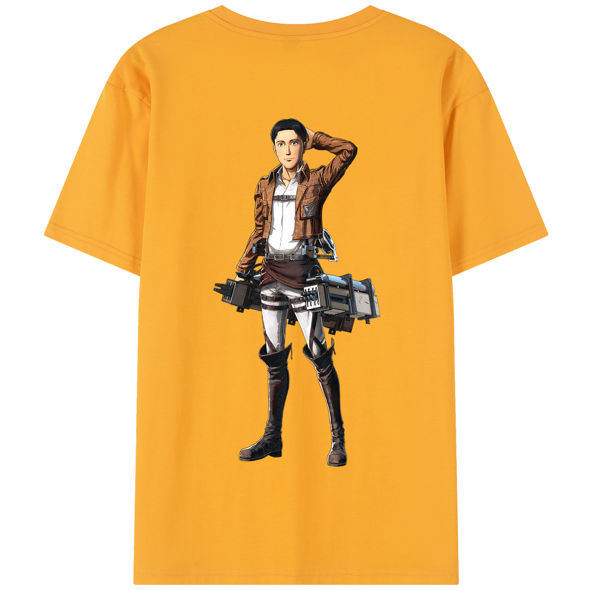 （画像用） 進撃の巨人 Attack on Titan 綿100％半袖Tシャツ（背面プリント）