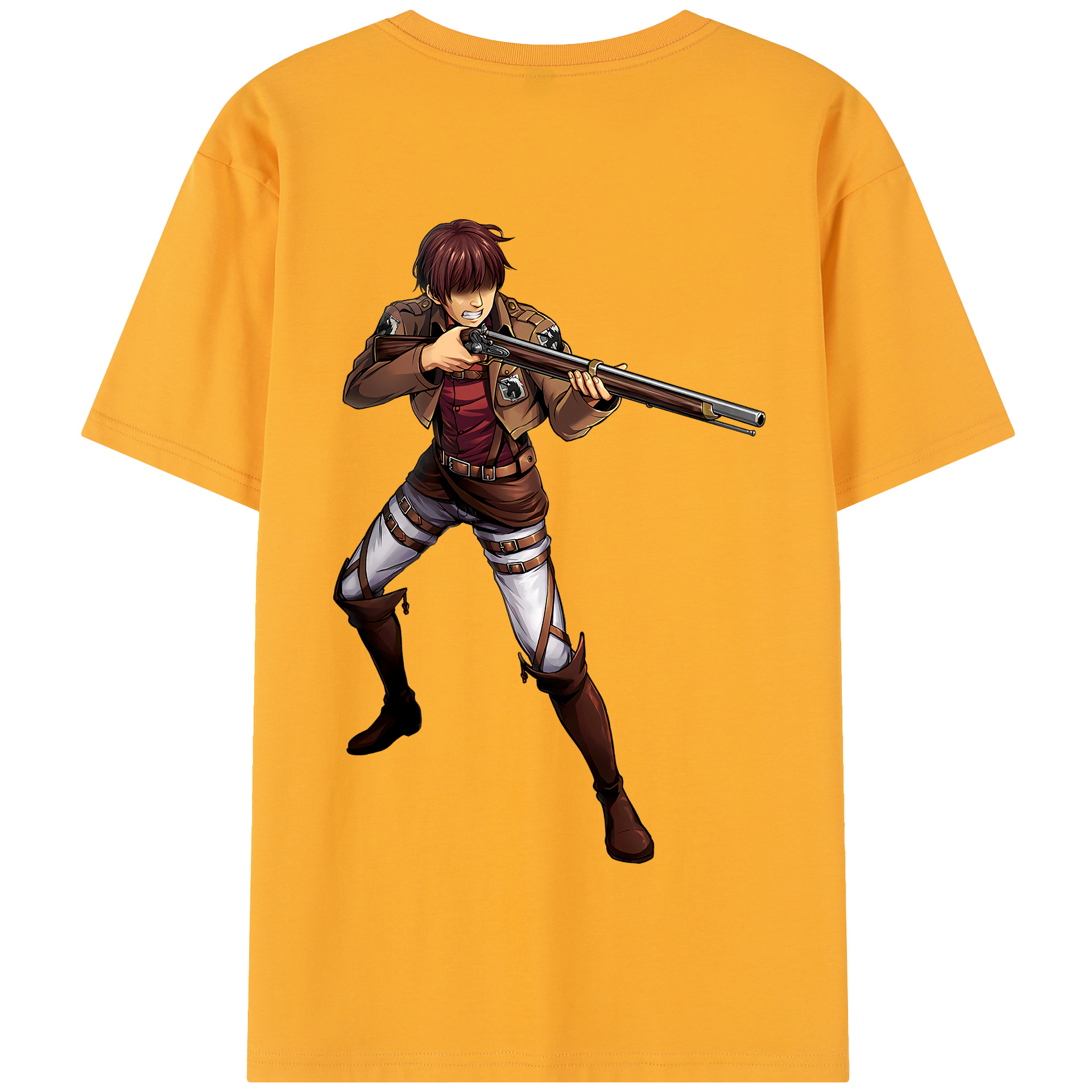 （画像用） 進撃の巨人 Attack on Titan 綿100％半袖Tシャツ（背面プリント）