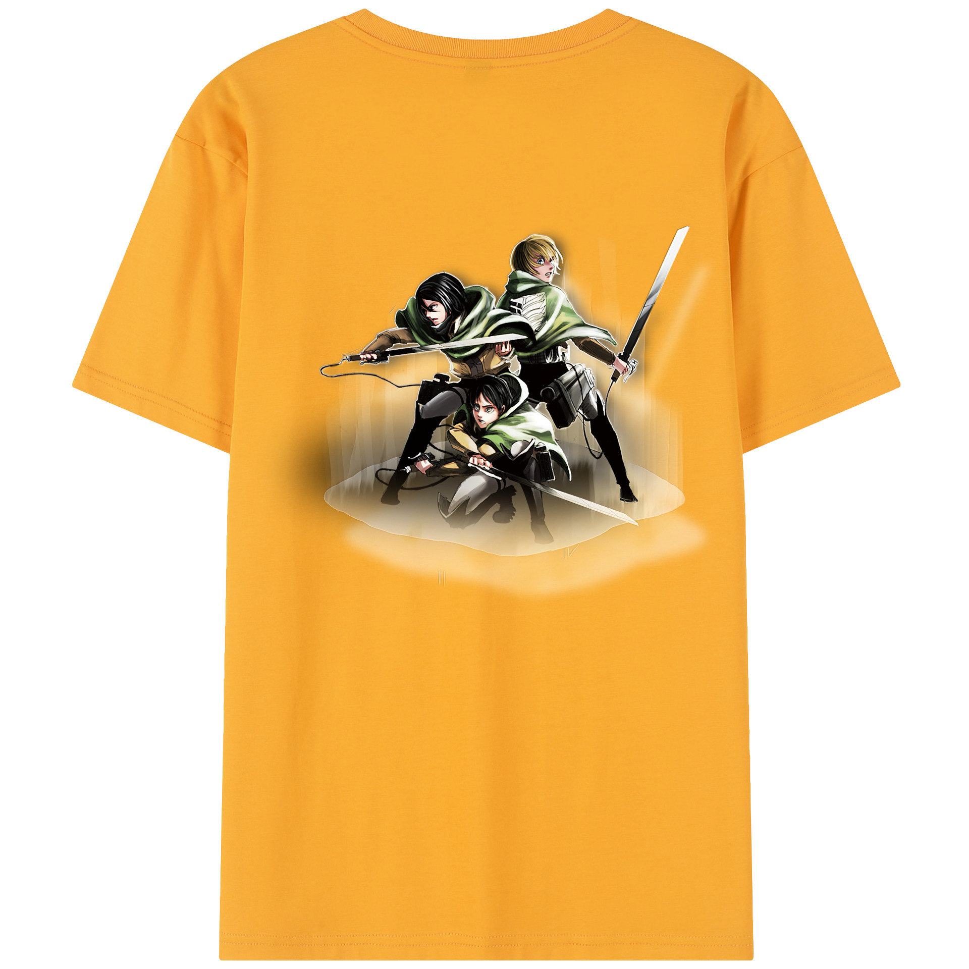 （画像用） 進撃の巨人 Attack on Titan 綿100％半袖Tシャツ（背面プリント）