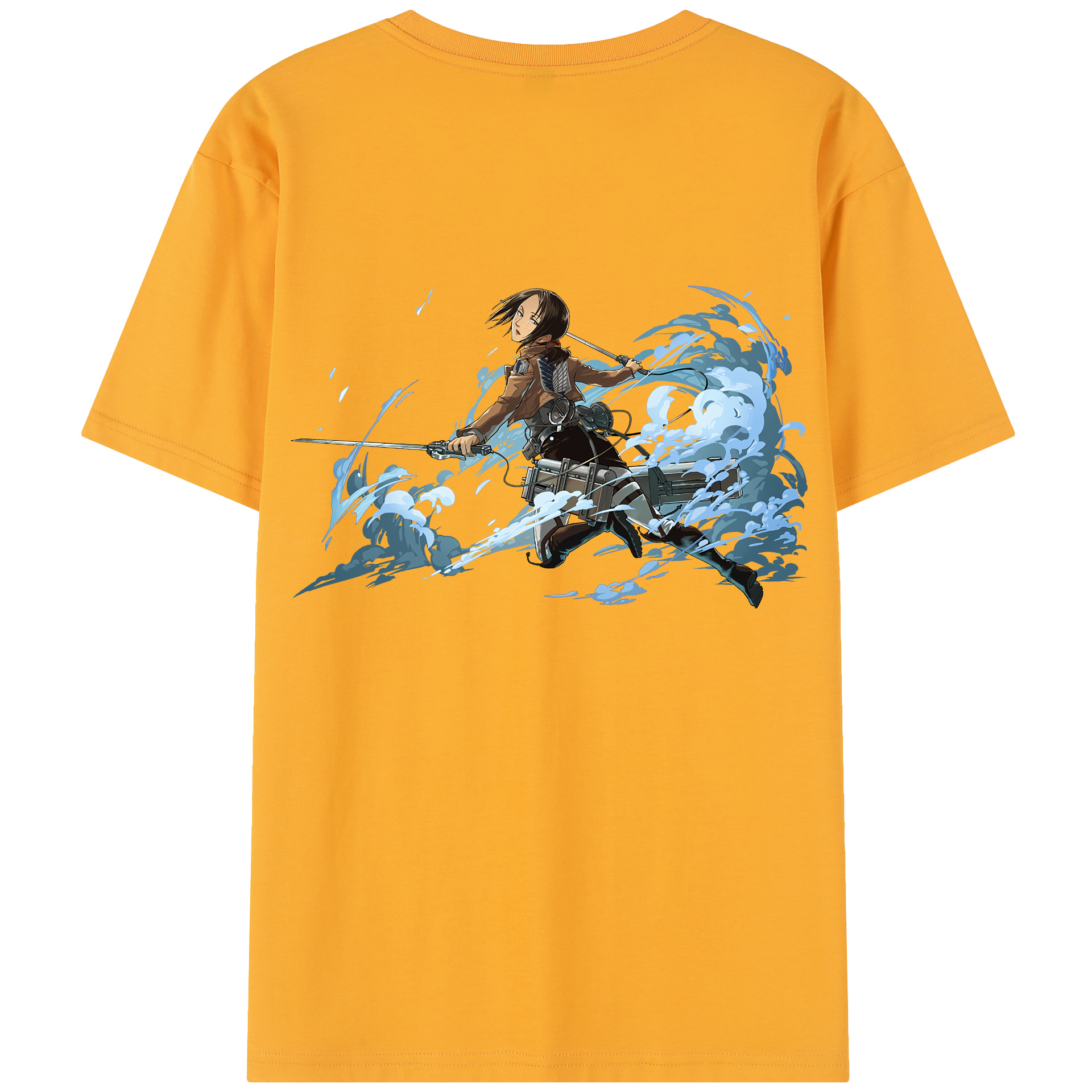 （画像用） 進撃の巨人 Attack on Titan 綿100％半袖Tシャツ（背面プリント）