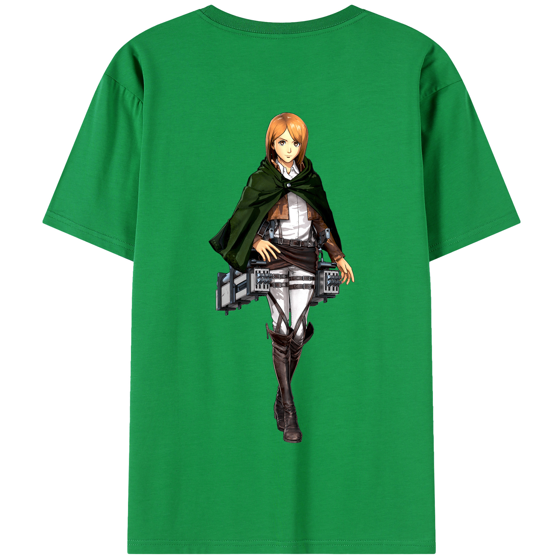 （画像用） 進撃の巨人 ペトラ·ラル Attack on Titan Petra Rall 綿100％半袖Tシャツ（背面プリント）