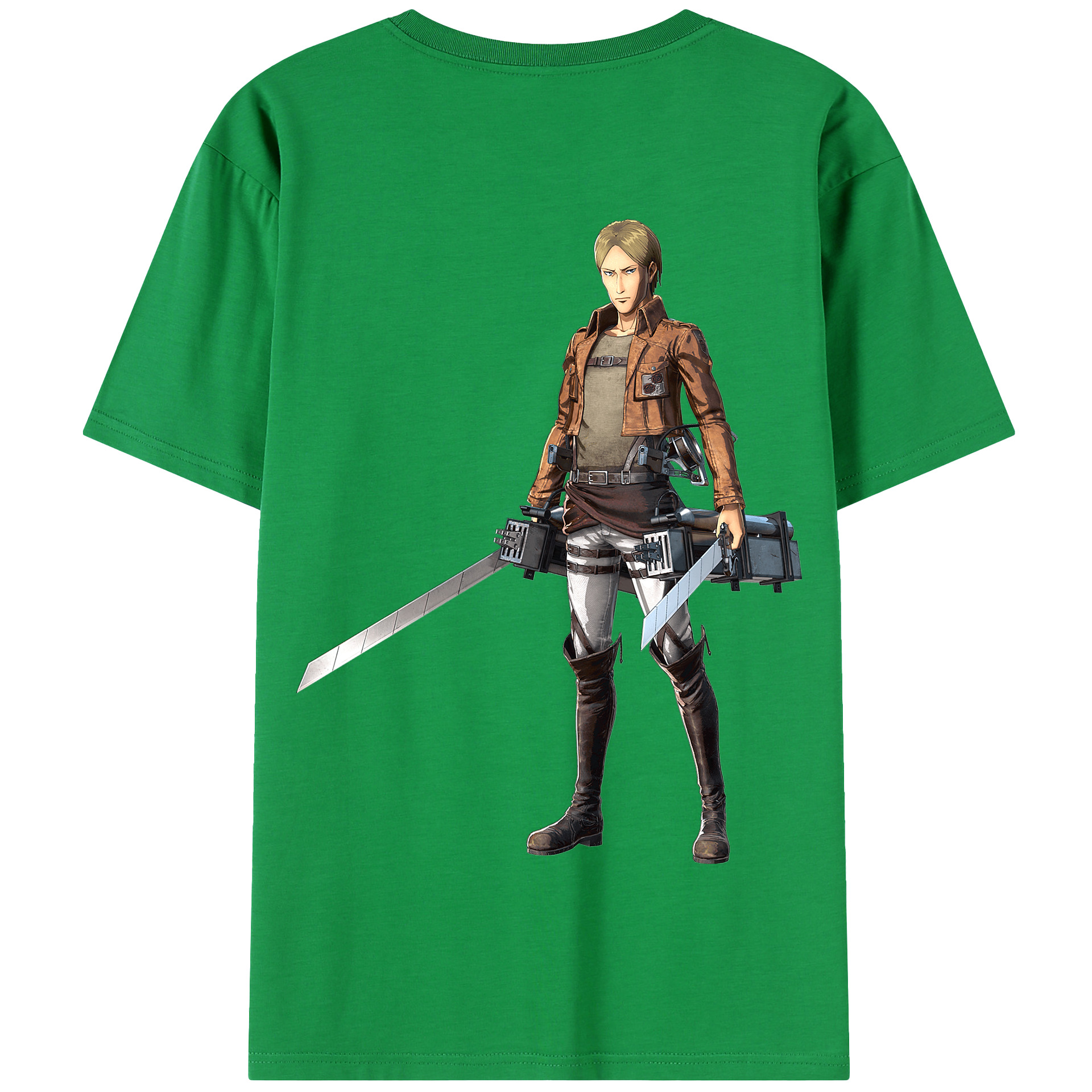 （画像用） 進撃の巨人 Attack on Titan 綿100％半袖Tシャツ（背面プリント）