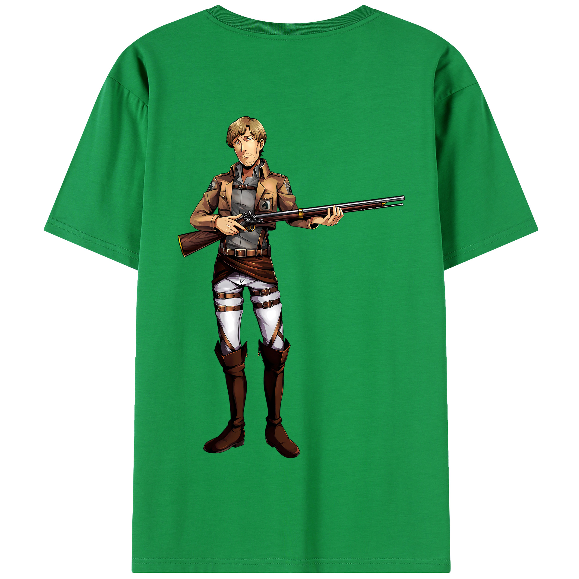 （画像用） 進撃の巨人 Attack on Titan 綿100％半袖Tシャツ（背面プリント）