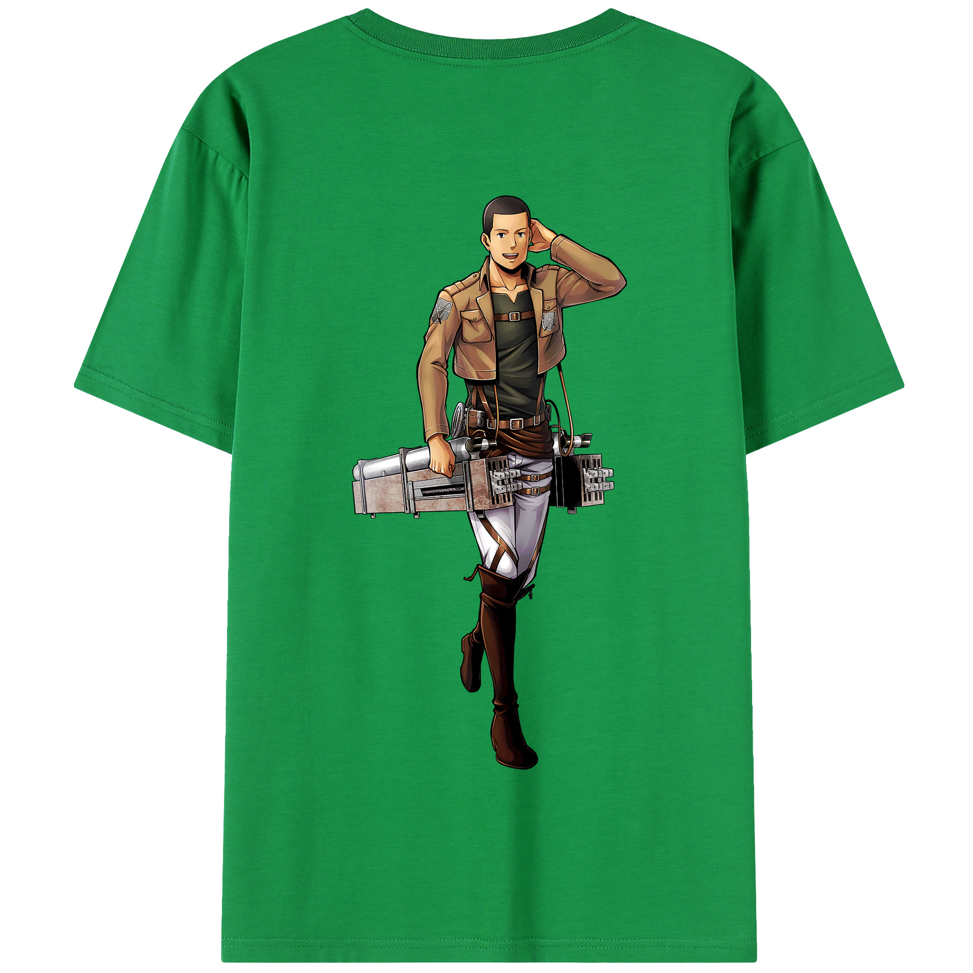 （画像用） 進撃の巨人 Attack on Titan 綿100％半袖Tシャツ（背面プリント）