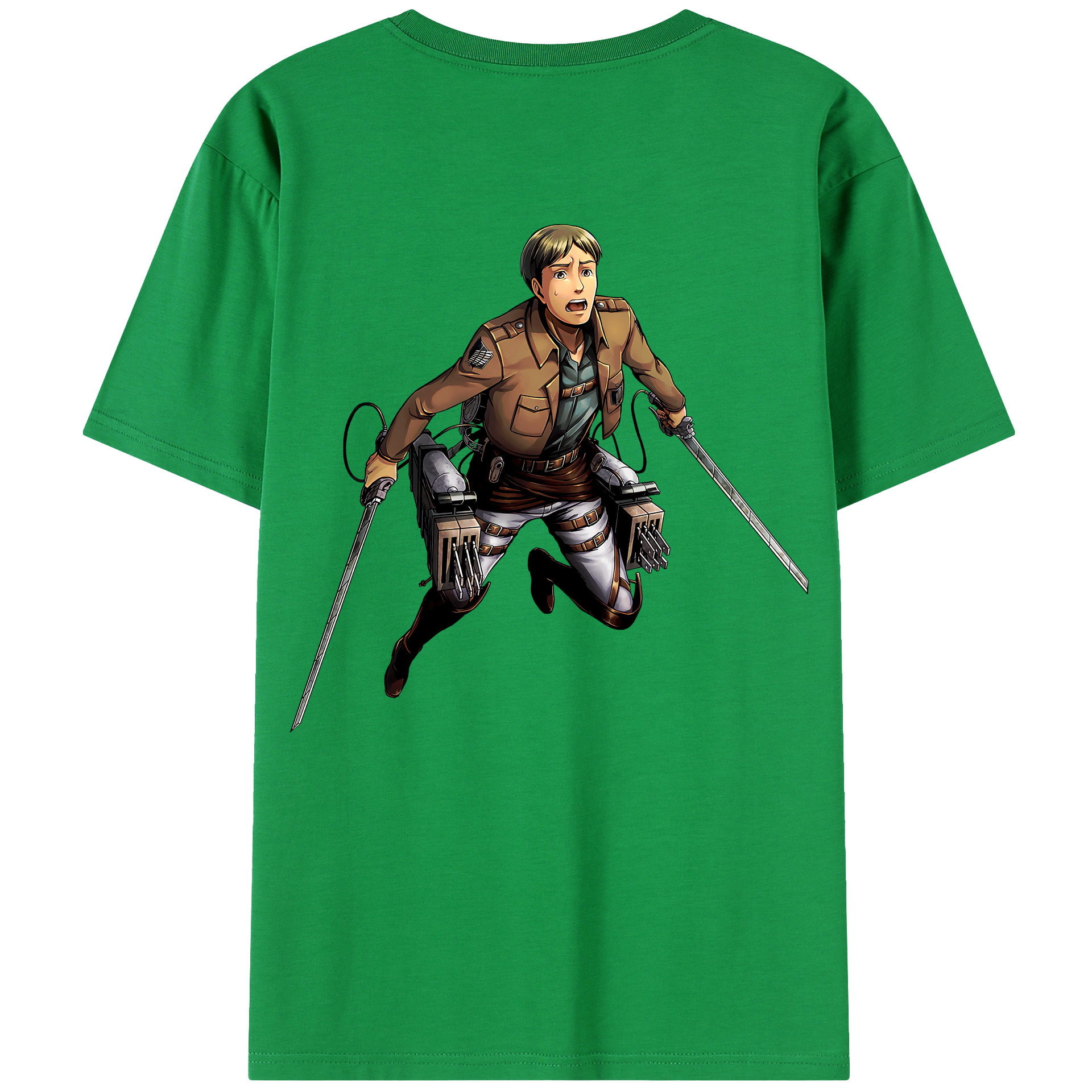 （画像用） 進撃の巨人 Attack on Titan 綿100％半袖Tシャツ（背面プリント）