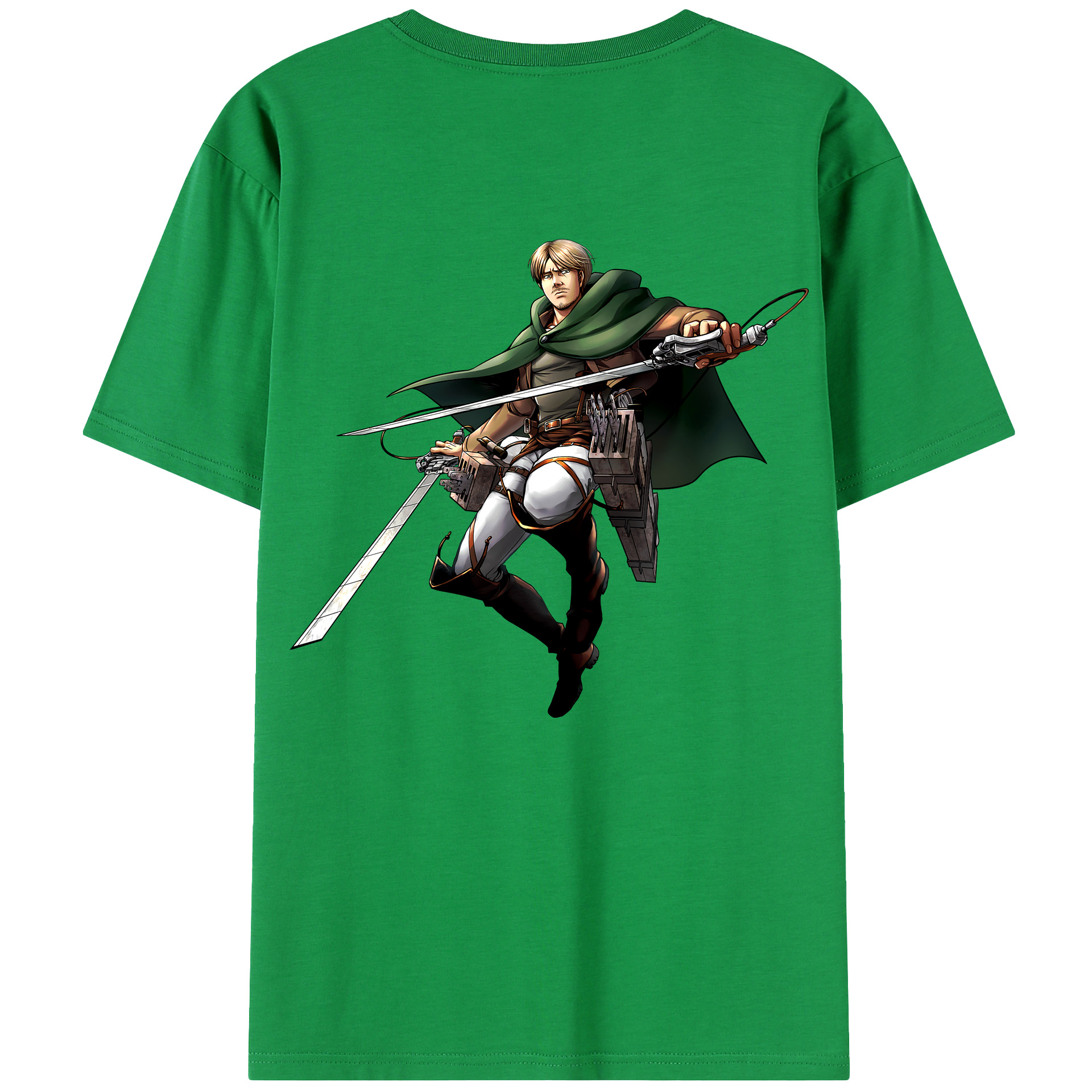 （画像用） 進撃の巨人 Attack on Titan 綿100％半袖Tシャツ（背面プリント）