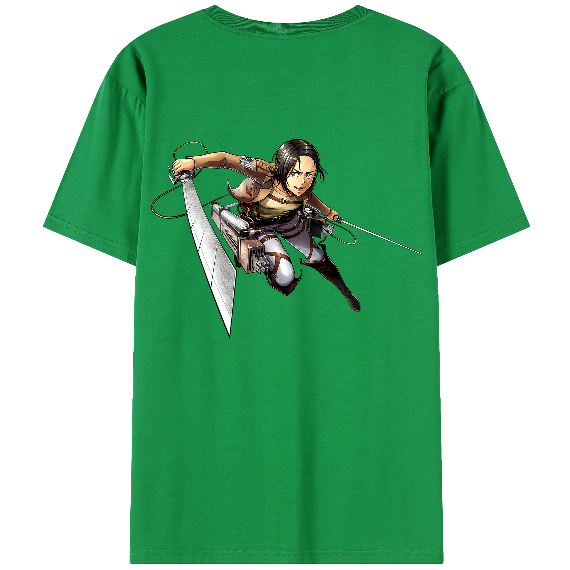 （画像用） 進撃の巨人 Attack on Titan 綿100％半袖Tシャツ（背面プリント）