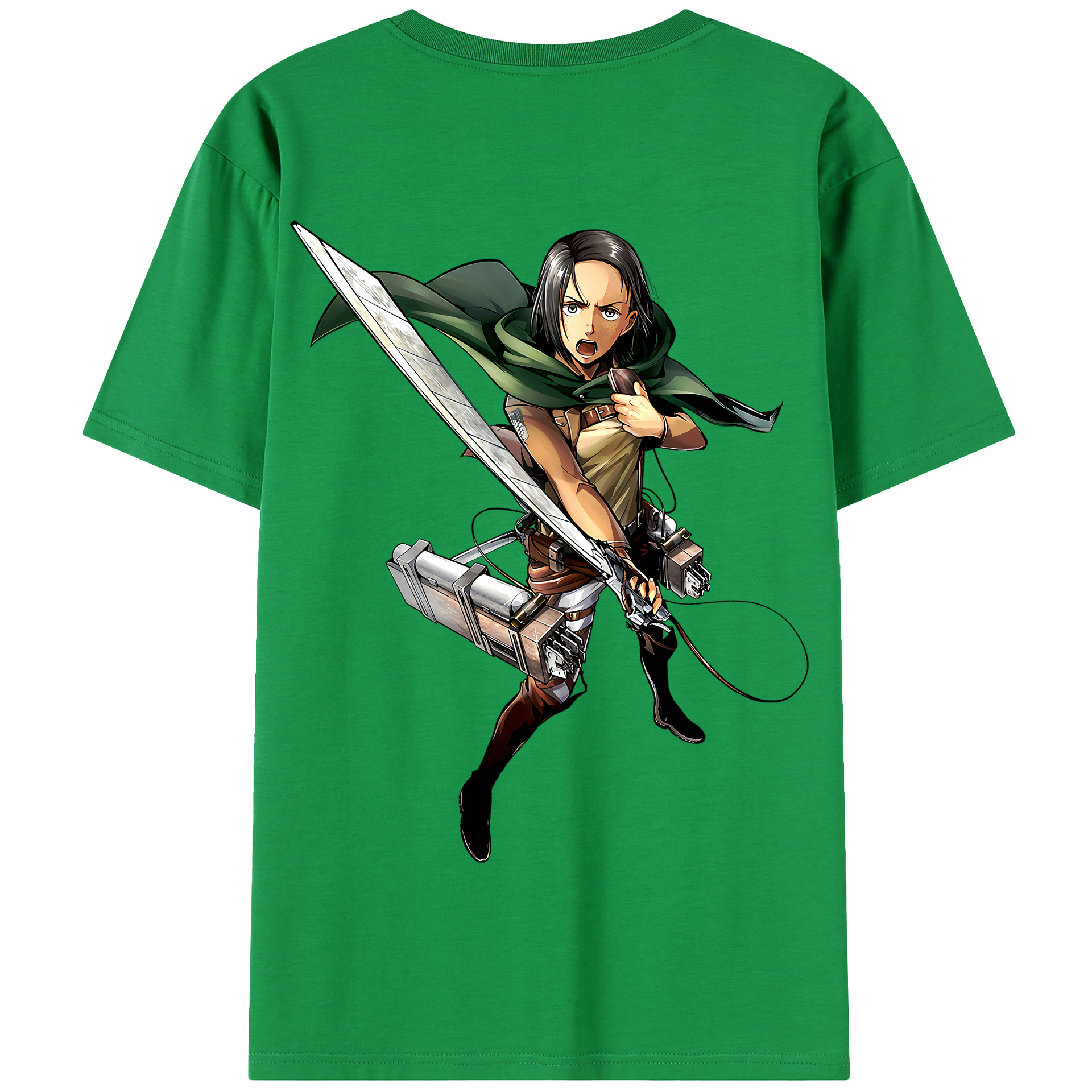 （画像用） 進撃の巨人 Attack on Titan 綿100％半袖Tシャツ（背面プリント）