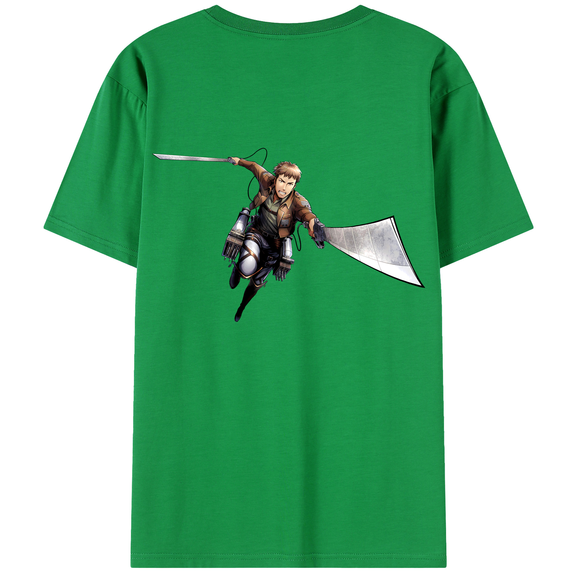 （画像用） 進撃の巨人 Attack on Titan 綿100％半袖Tシャツ（背面プリント）