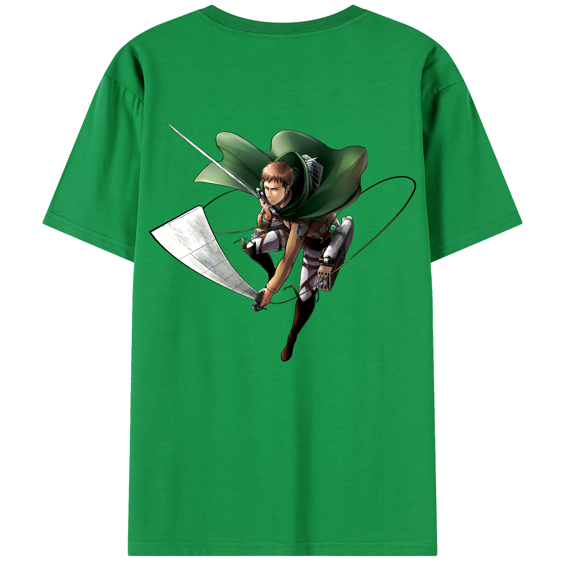 （画像用） 進撃の巨人 Attack on Titan 綿100％半袖Tシャツ（背面プリント）