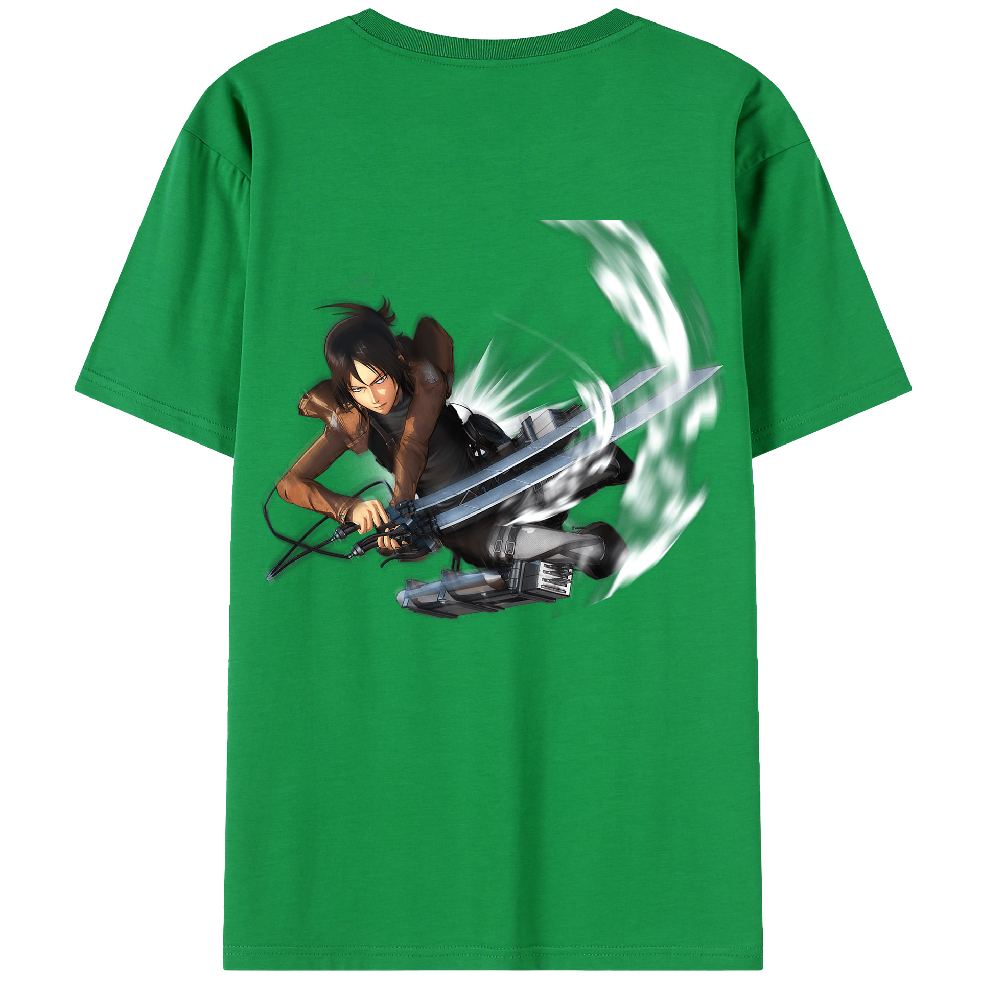（画像用） 進撃の巨人 Attack on Titan 綿100％半袖Tシャツ（背面プリント）