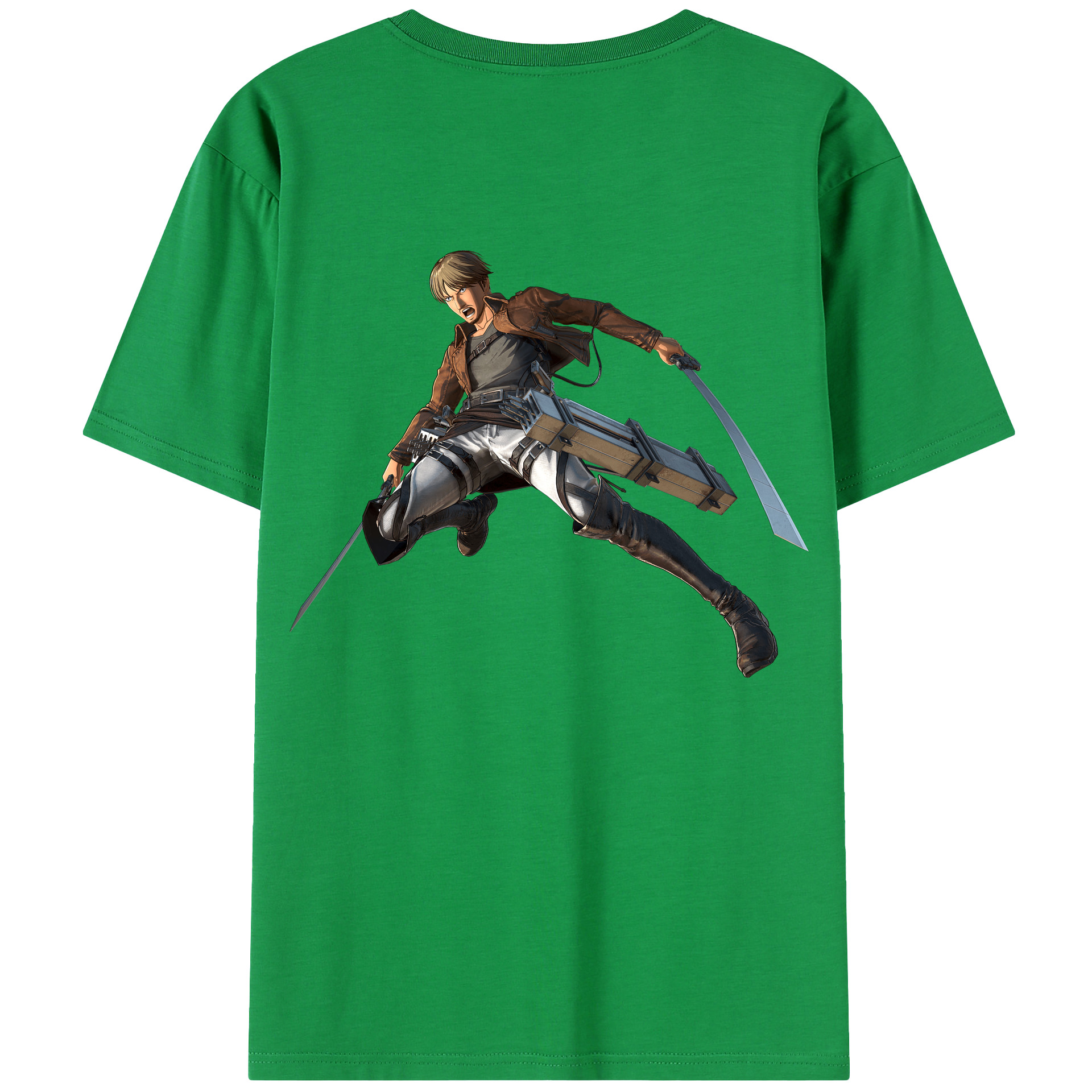 （画像用） 進撃の巨人 Attack on Titan 綿100％半袖Tシャツ（背面プリント）