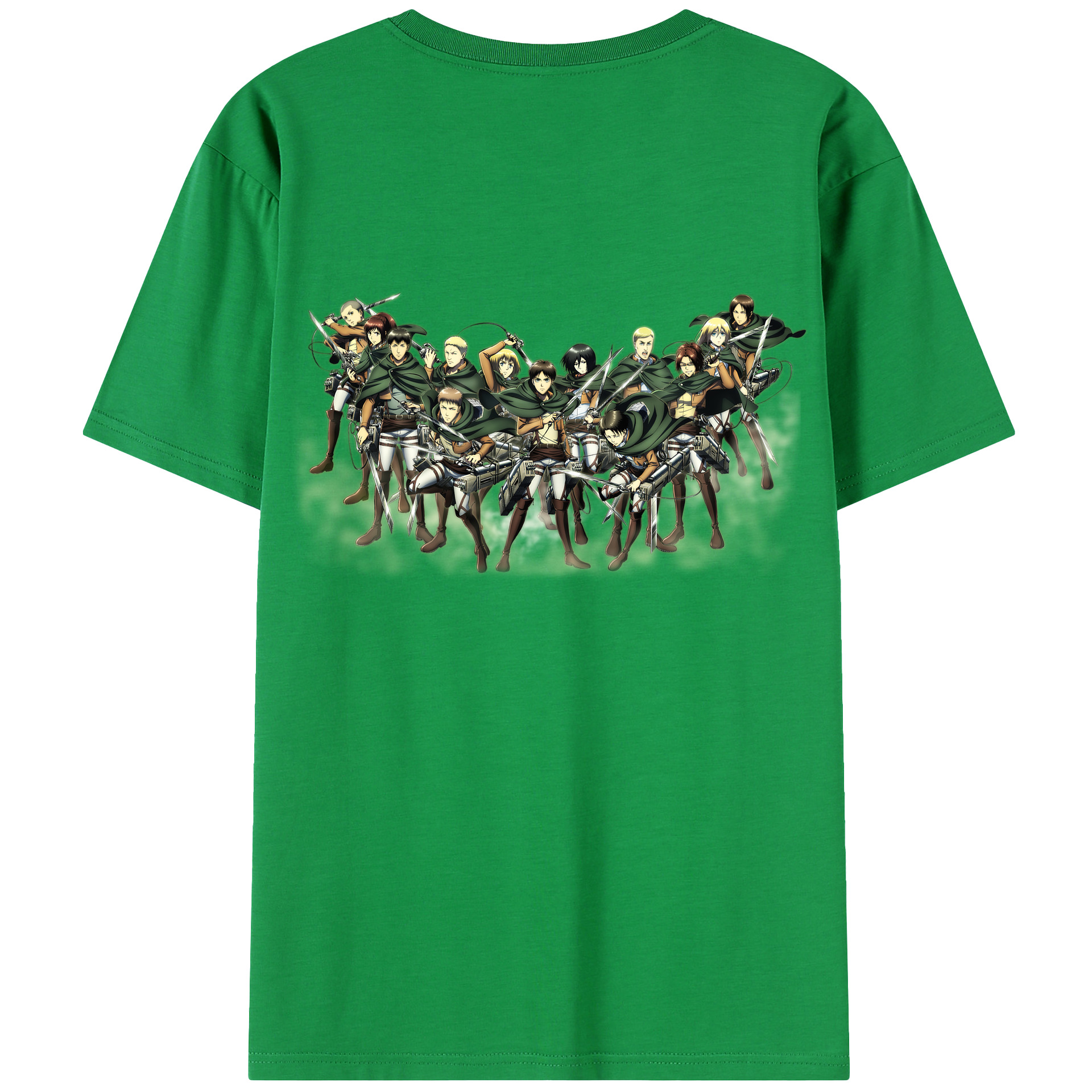 （画像用） 進撃の巨人 Attack on Titan 綿100％半袖Tシャツ（背面プリント）
